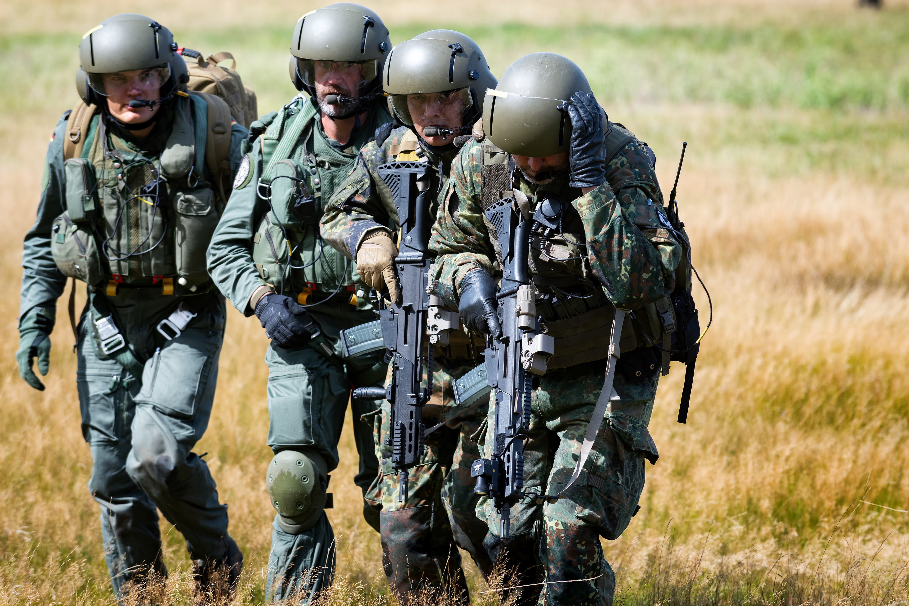 German military with Heckler & Koch G36 rifles