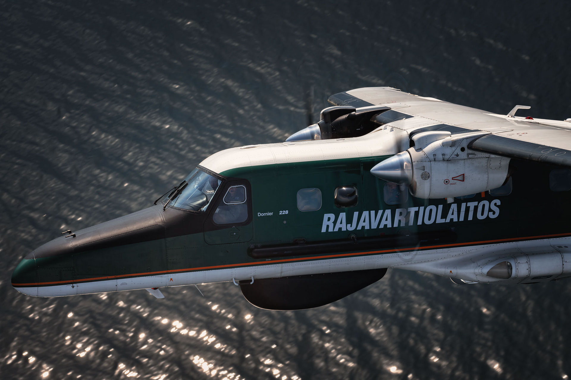 Finnish Border Guard Dornier 28 over the Baltic Sea