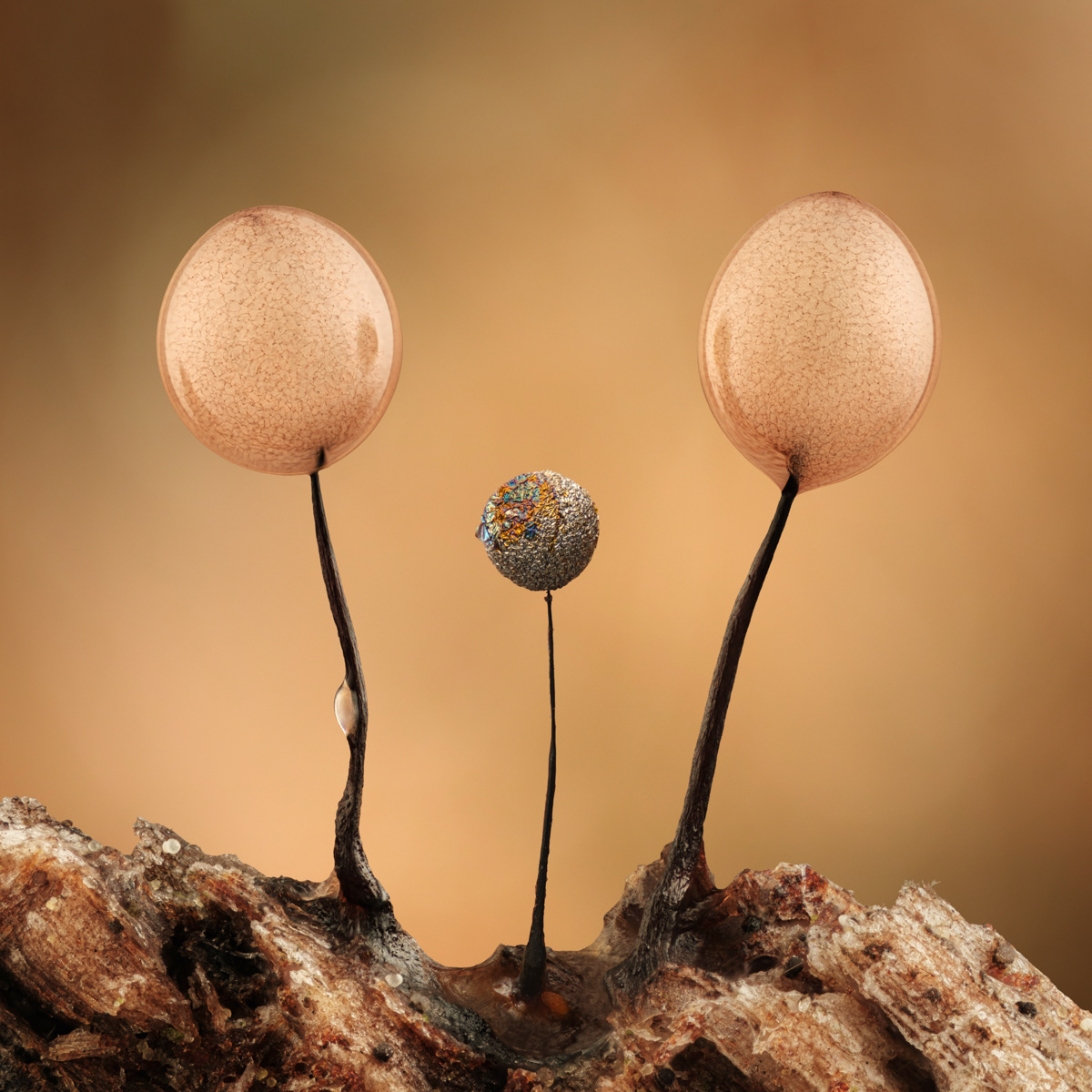 Comatricha nigra / Lamproderma sp.