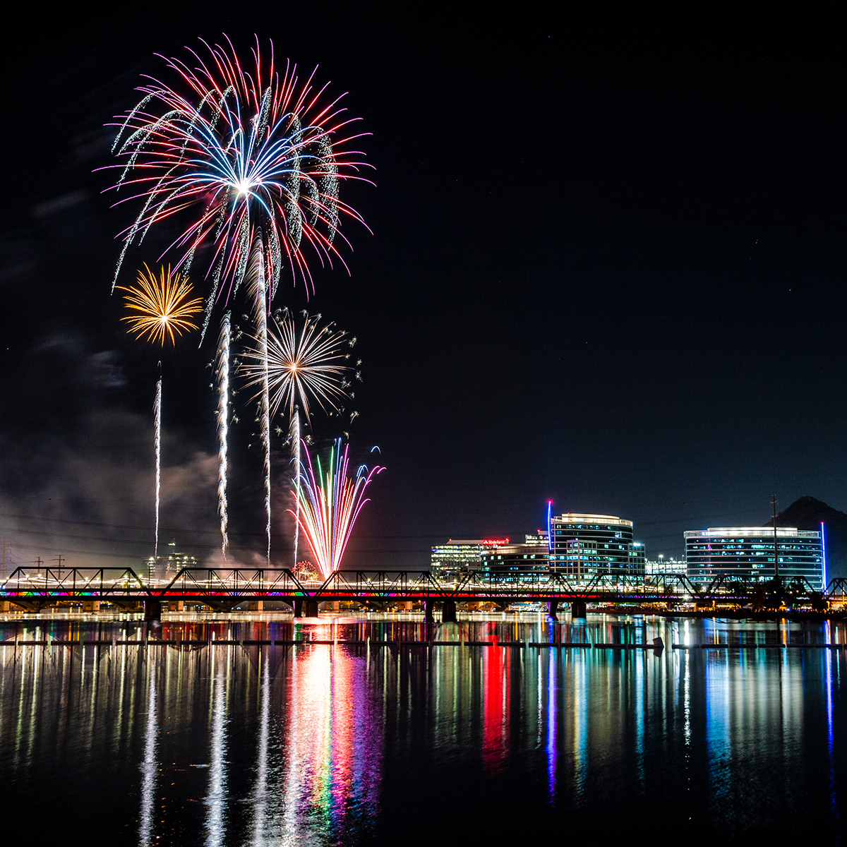 Tempe Town Lake Fireworks