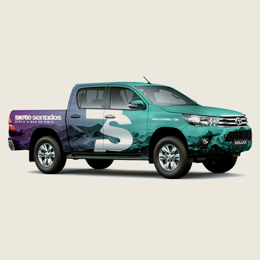 Identity car wrapping (photomontage)