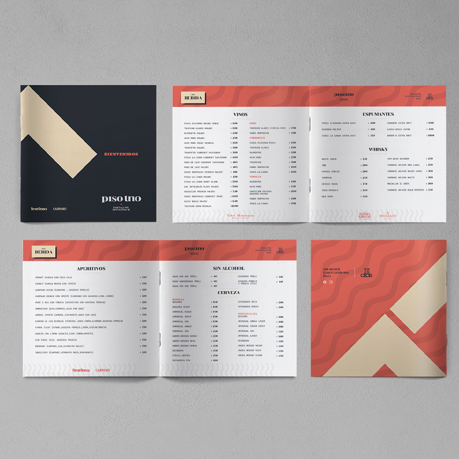 Menú Drinks - Print - Art concept 1