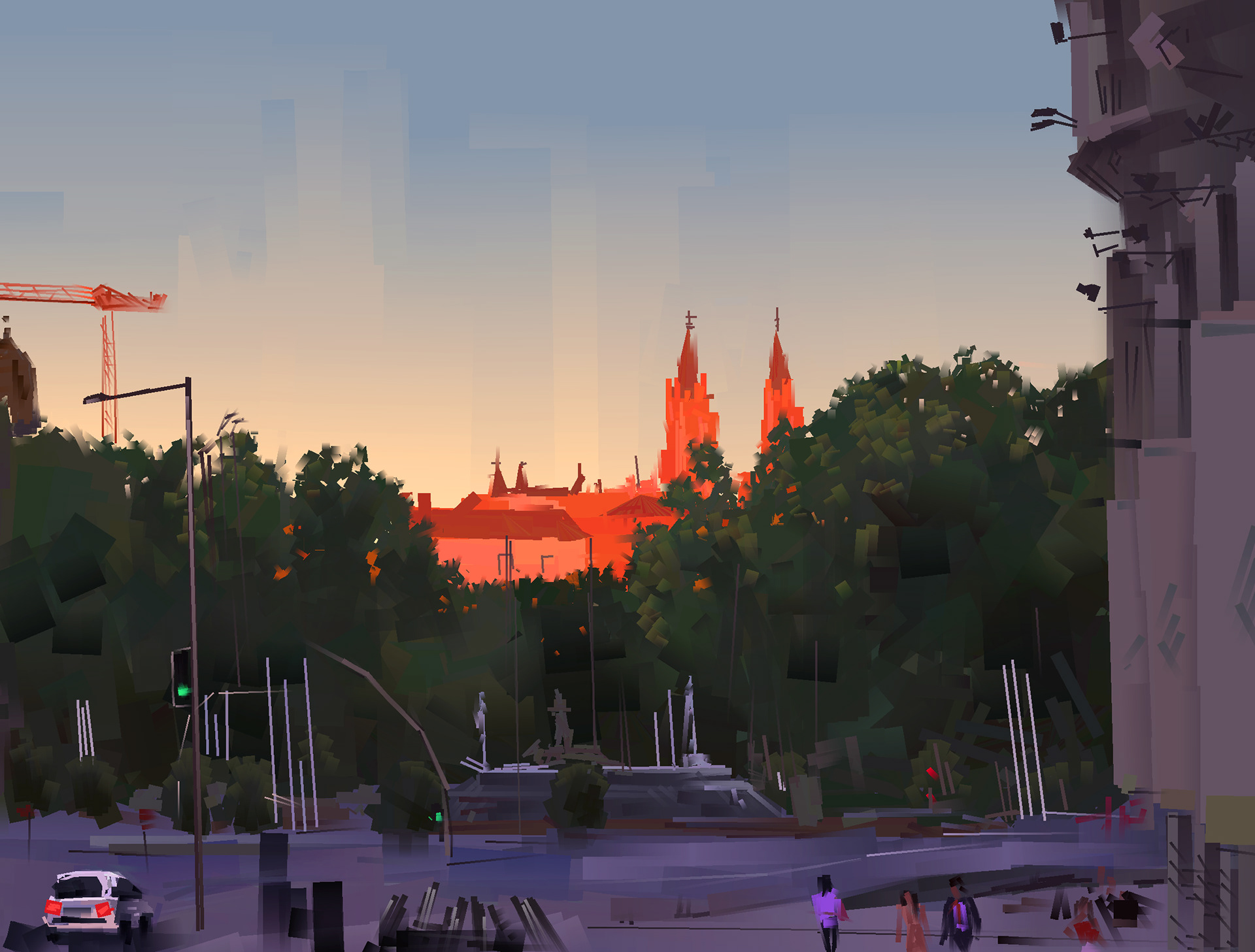 Spain Cityscape - Heavypaint