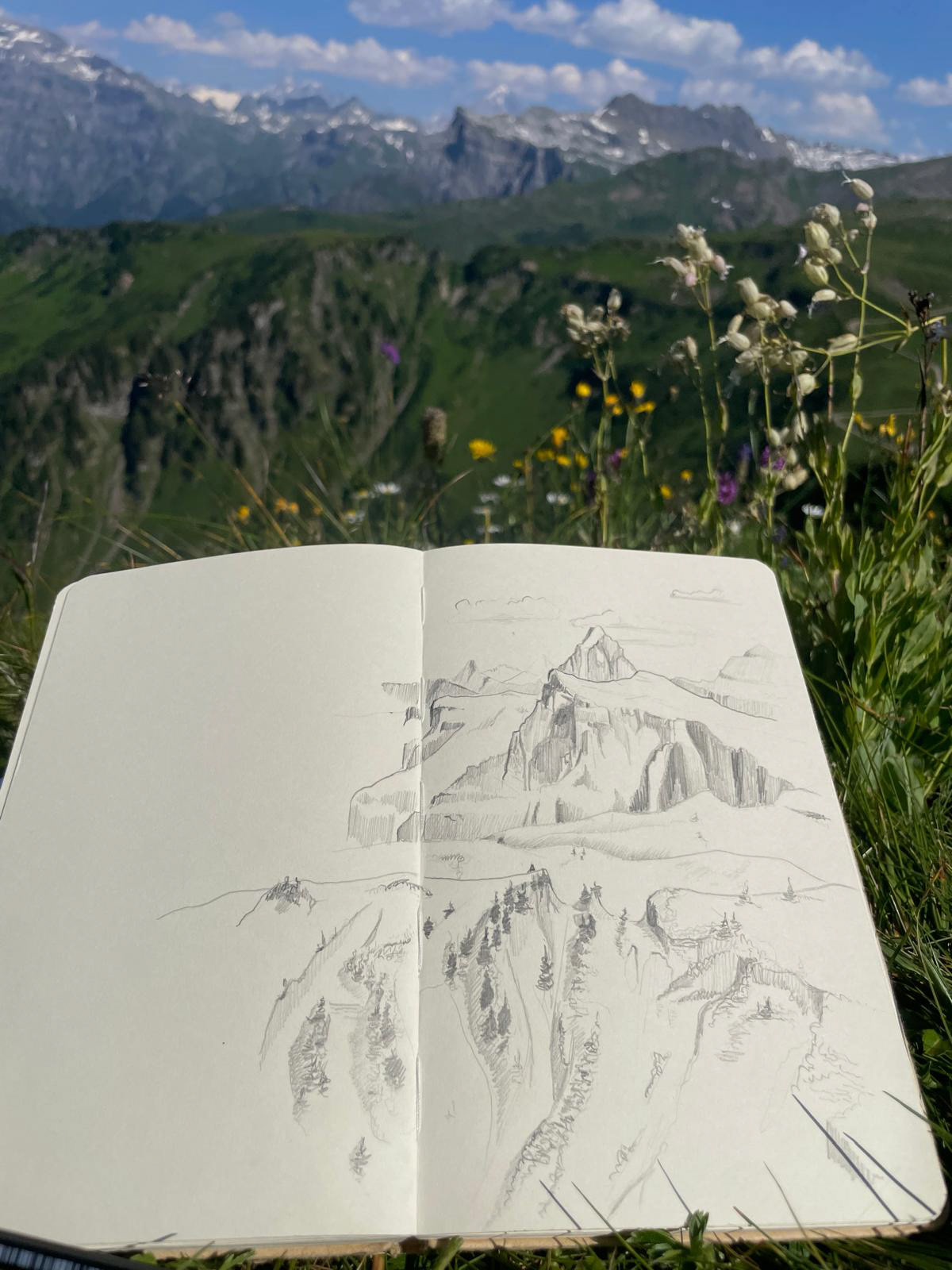Esquisse rando croquis - Samoëns