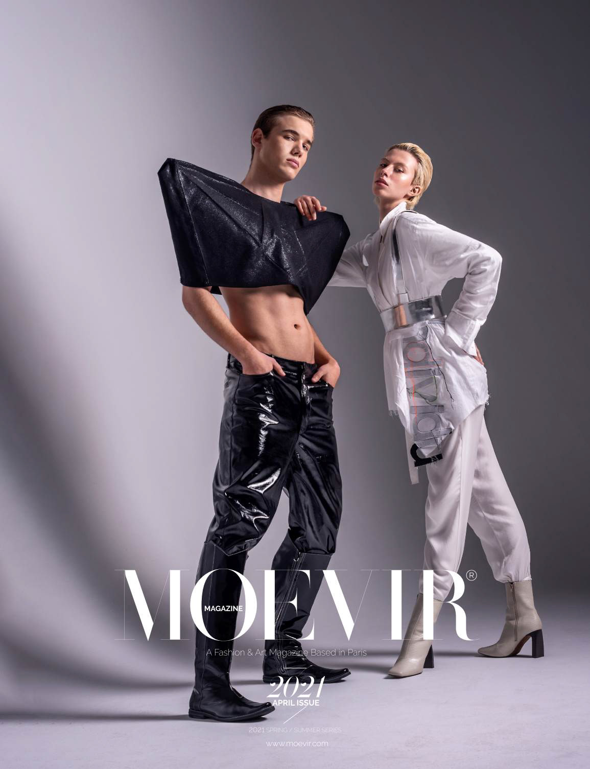 Paso Futuro | Models: Adrian @nieeecik @as_management, Sonia @sonia_luczak @malvamodels | HMUA: Dawid Wieczorkowski @eyeofthedarkness_ | styling: Klaudyna Wójcik @style_sistars | Designer: Damian Głażewski @damianglazewski | Studio 57 @studio57.com.pl