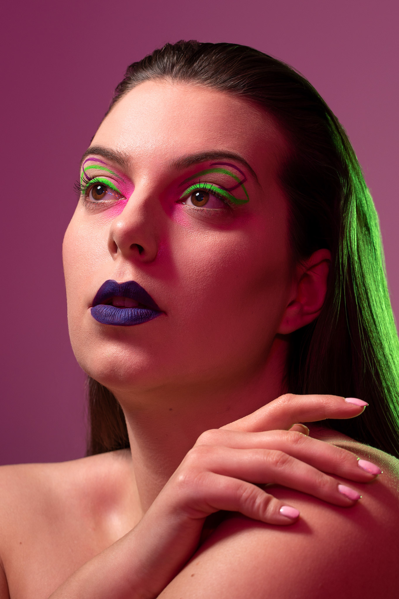 model: @justynaczajka.plussizemodel, MUA: @saralaskamua