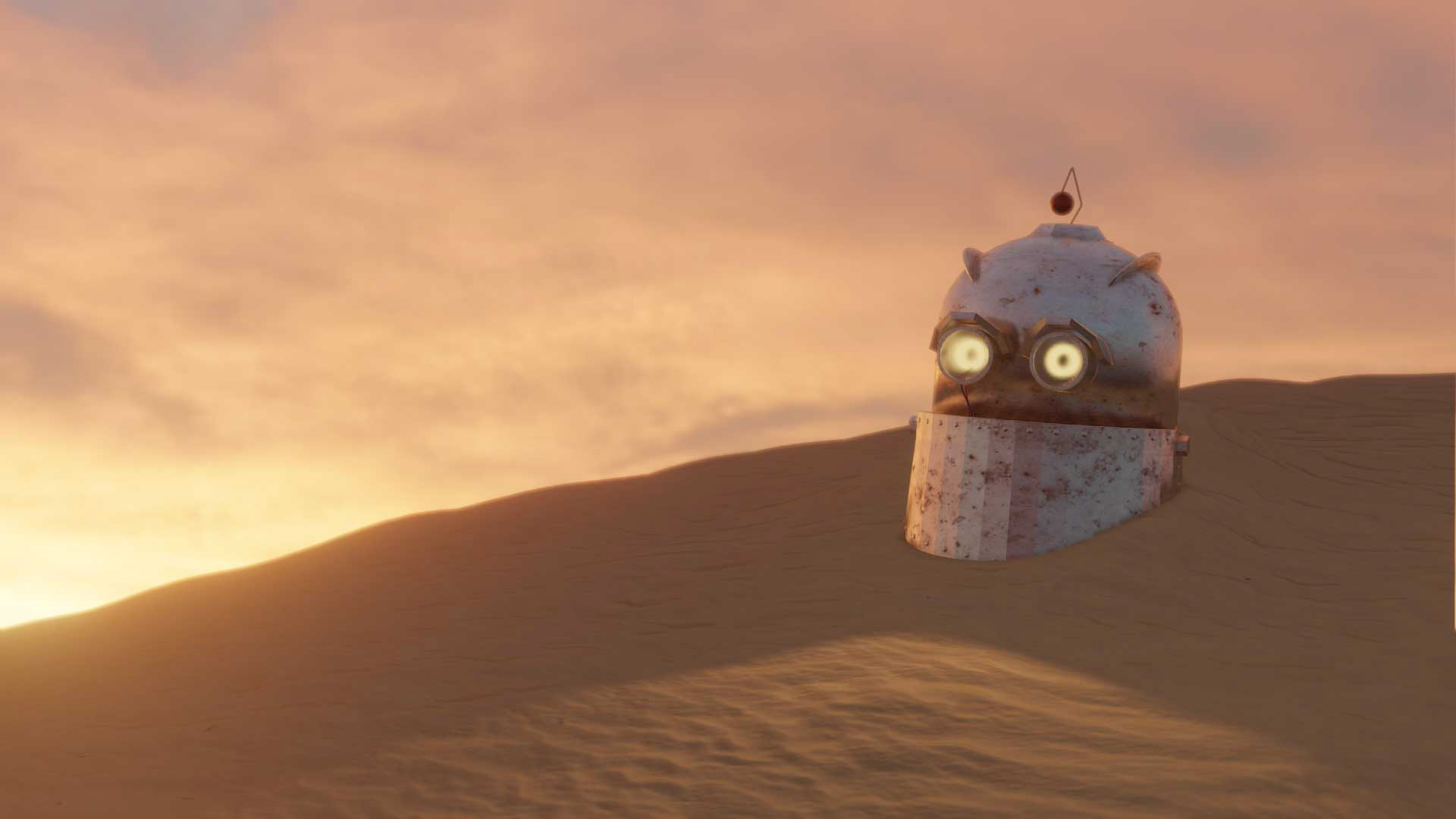 Robot Lost in The Desert