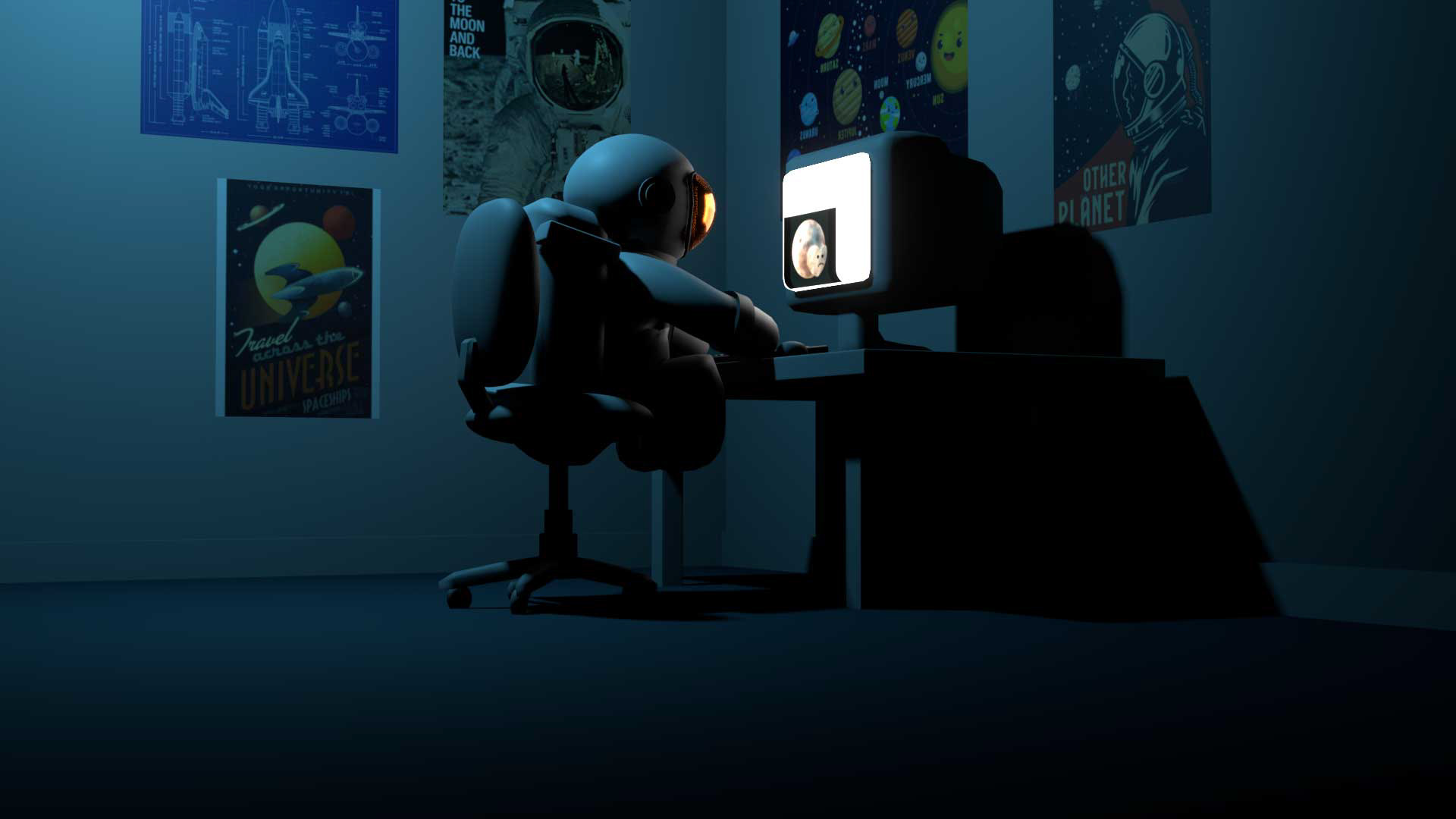 Still from "Life on Pluto?" Student Short Film
