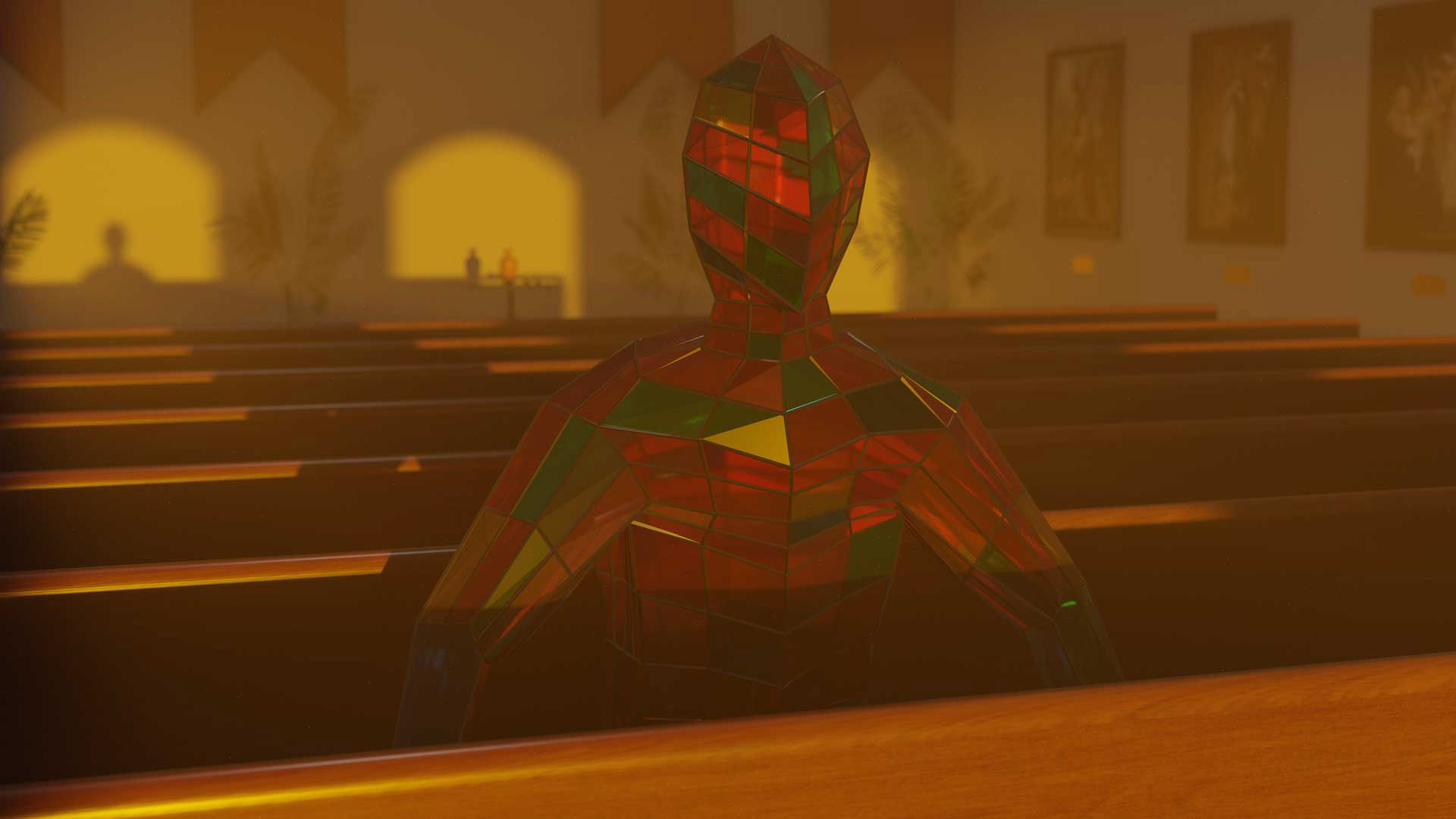 Stained Glass Man