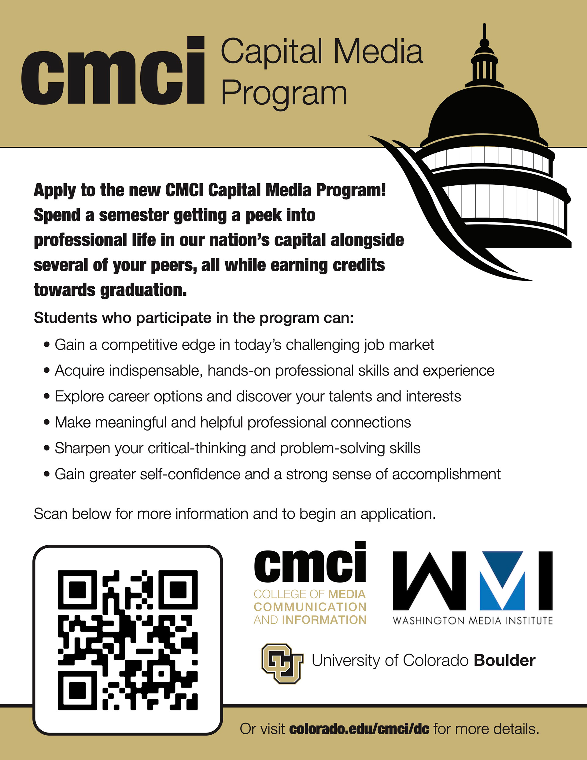 CU Boulder; Capital Media Program Handout (2022)