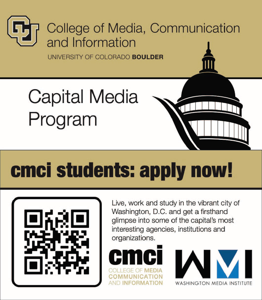 CU Boulder; Capital Media Program Card (2022)