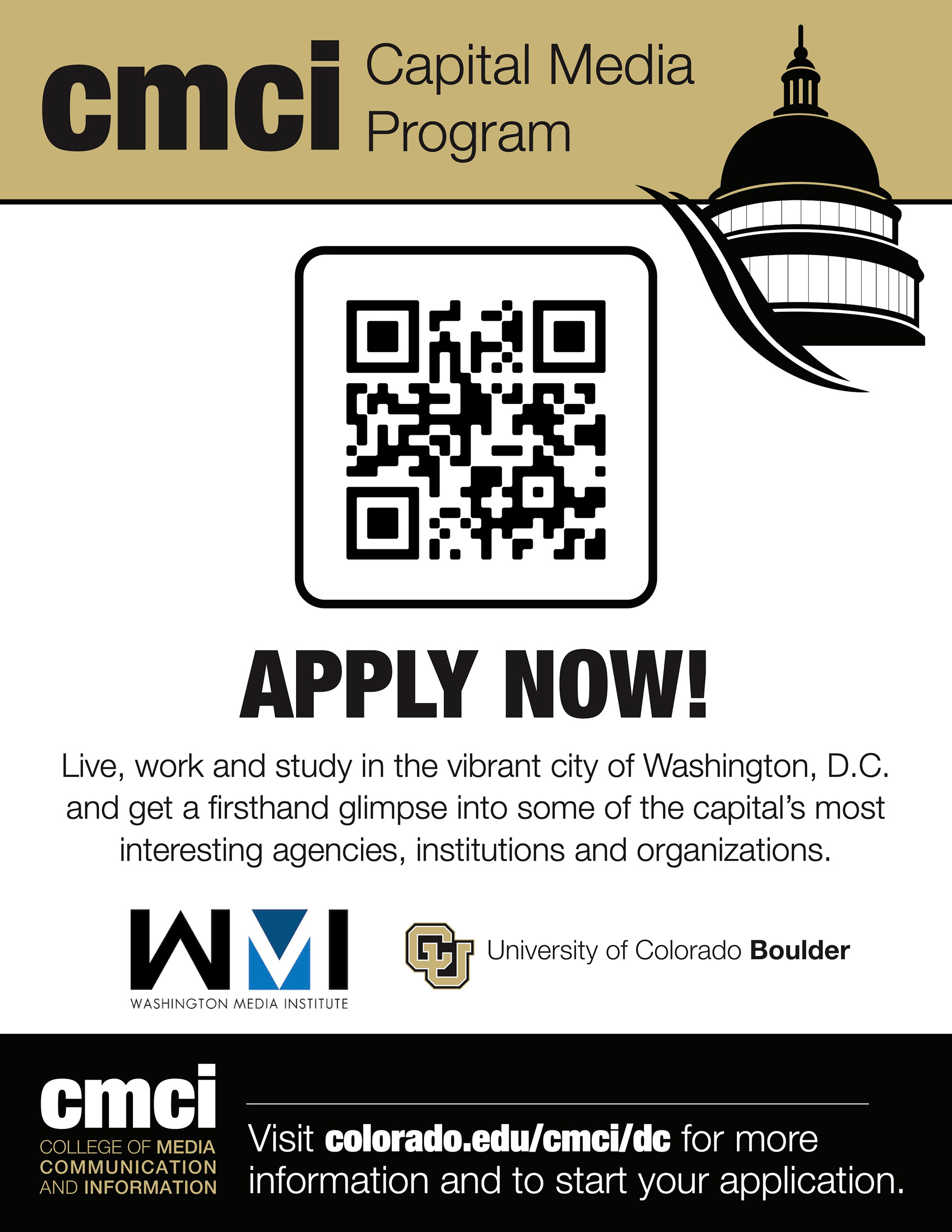 CU Boulder; Capital Media Program Poster (2022)