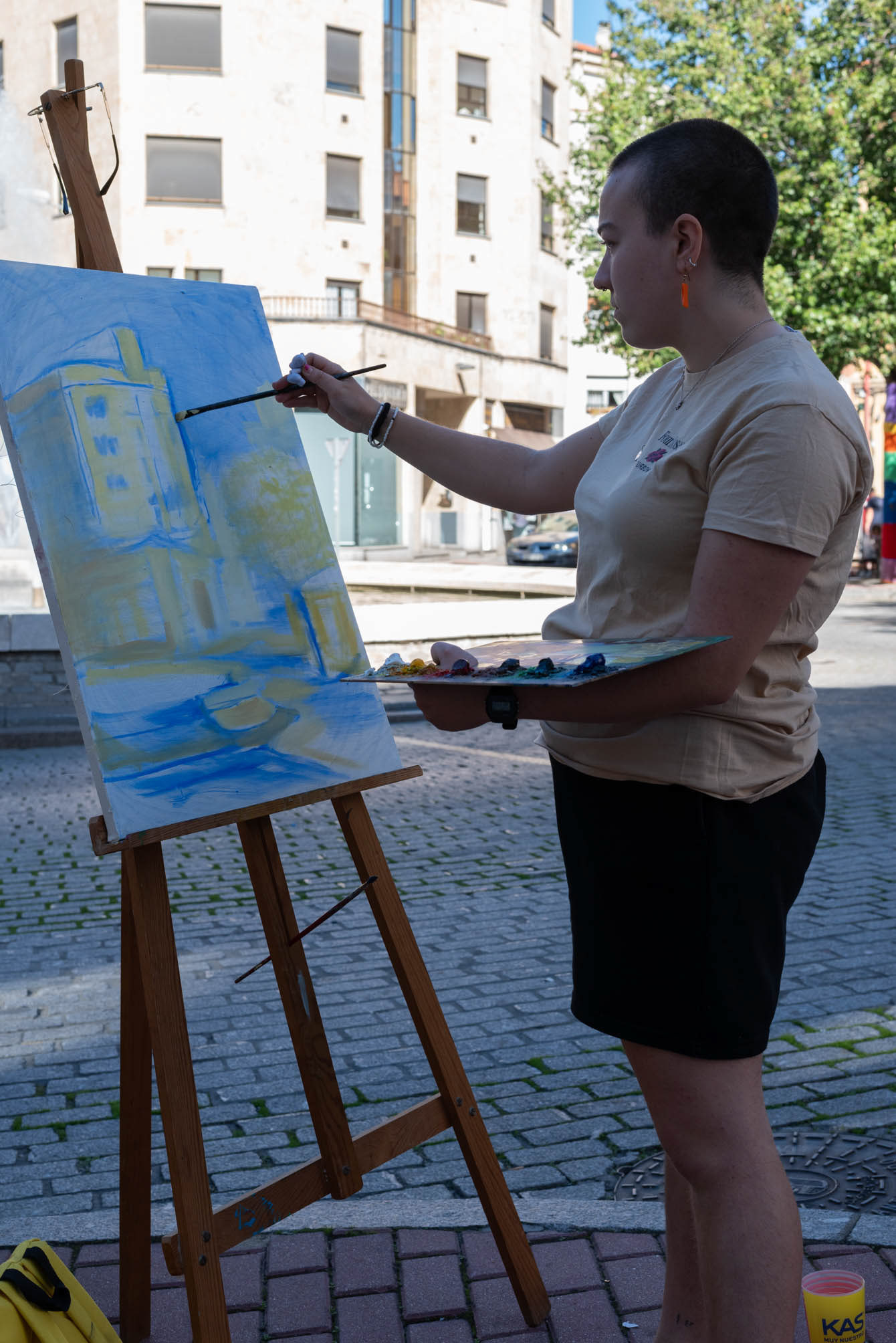 Pintando