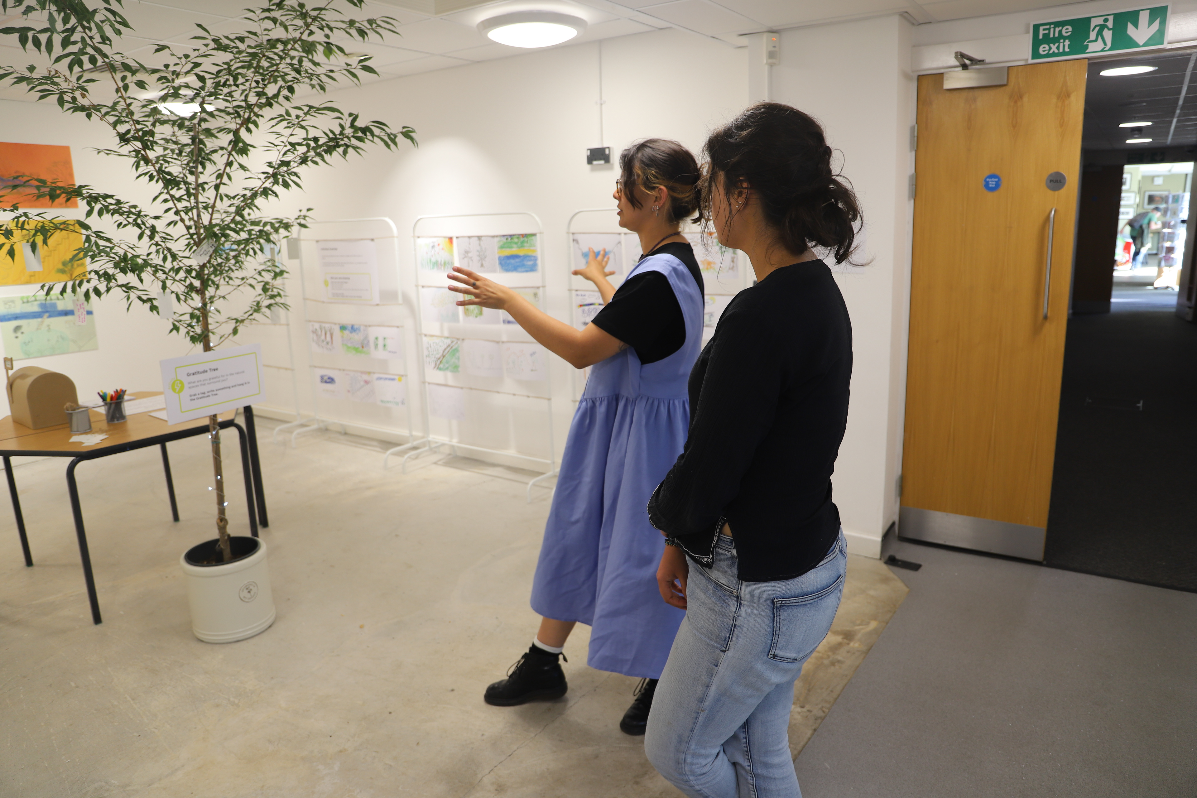 Private viewing of exhibit