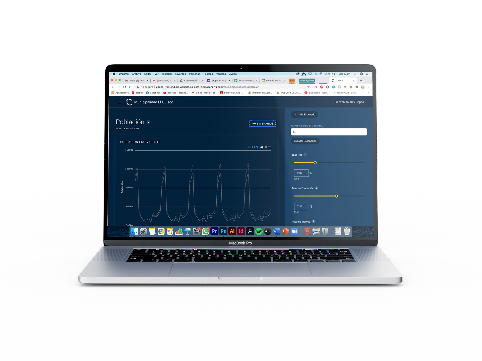 Software mockup