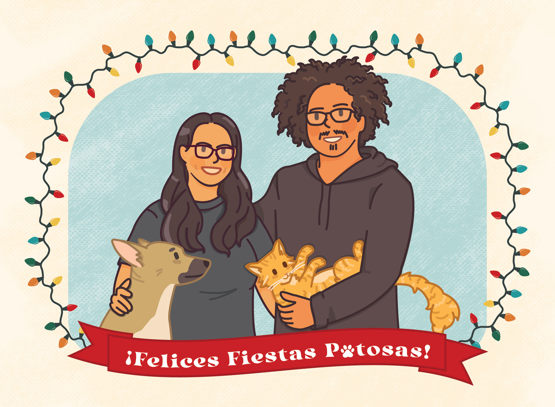 Christmas Card Commision ┃ Adobe Illustrator ┃ 2024 ┃ *credits below