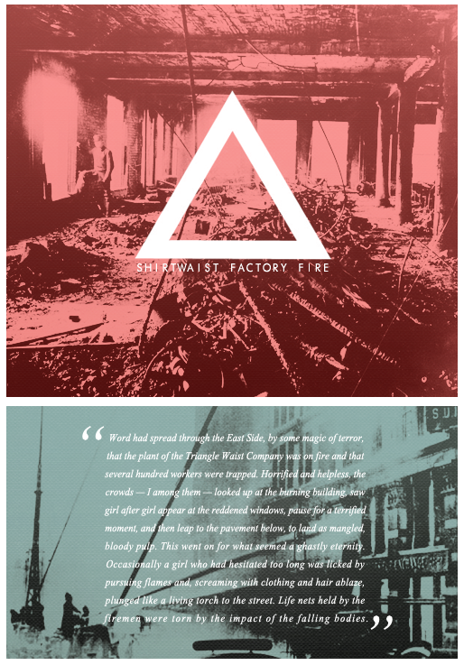 Triangle Shirtwaist Factory Fire History Challenge ┃ Adobe Photoshop ┃ 2013