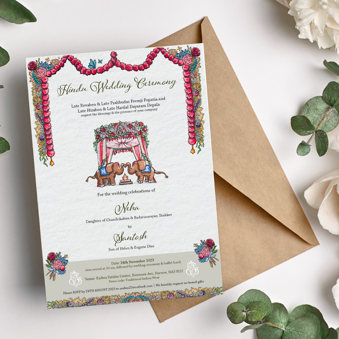 Hindu Wedding invites