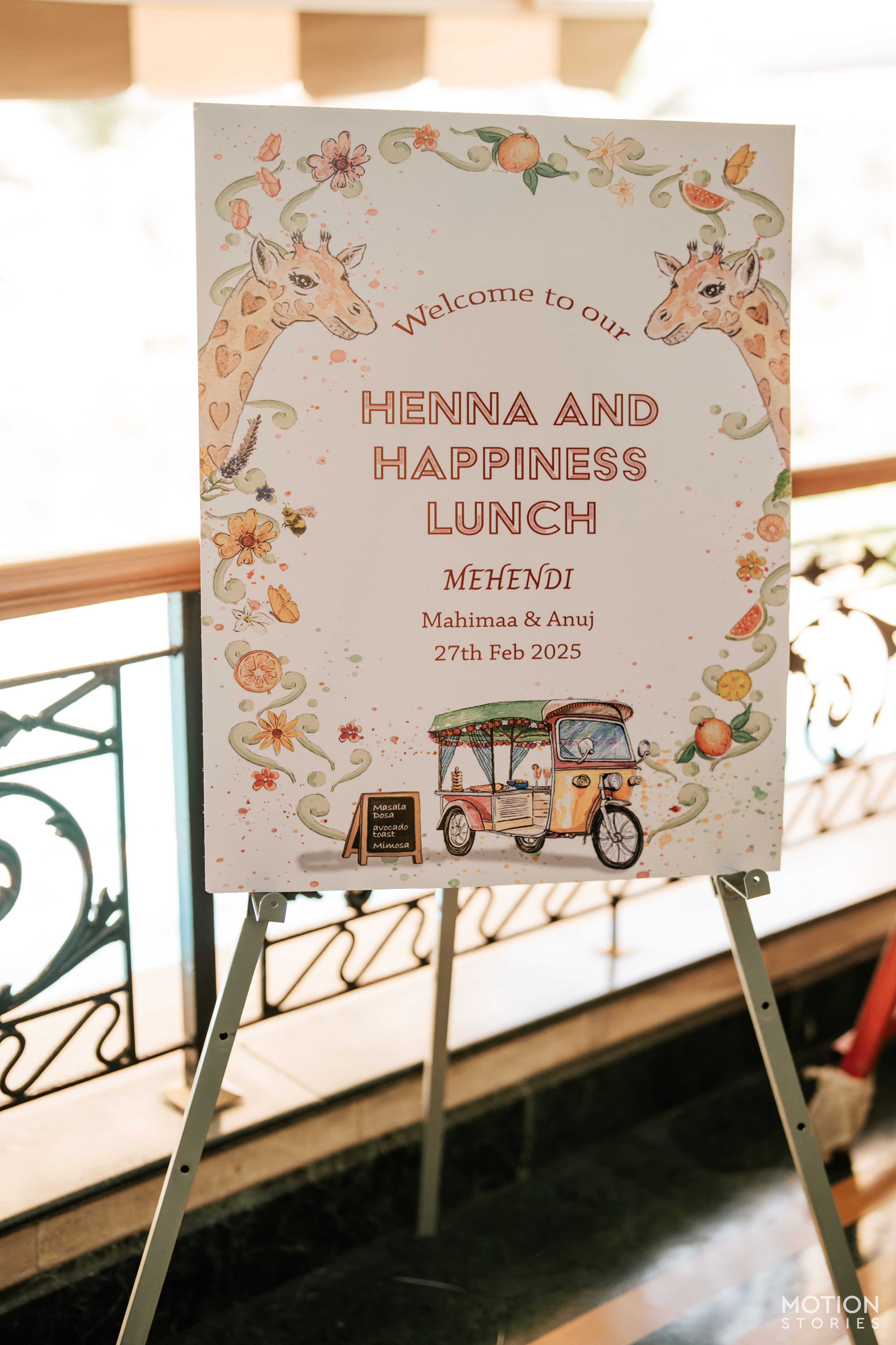 Mehendi Welcome Board - http://www.motionpicturesweddings.com/