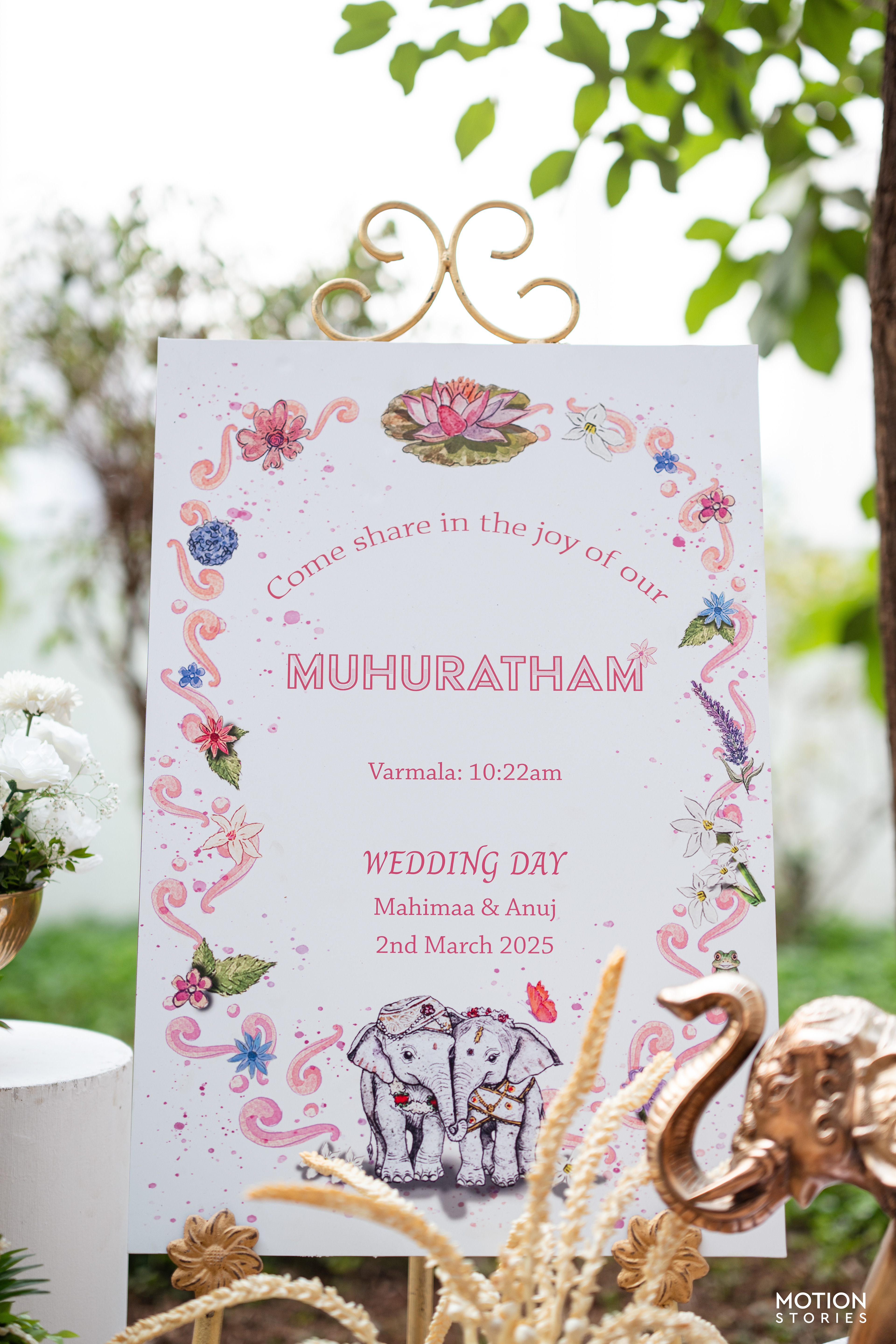 Hindu Wedding Board - http://www.motionpicturesweddings.com/