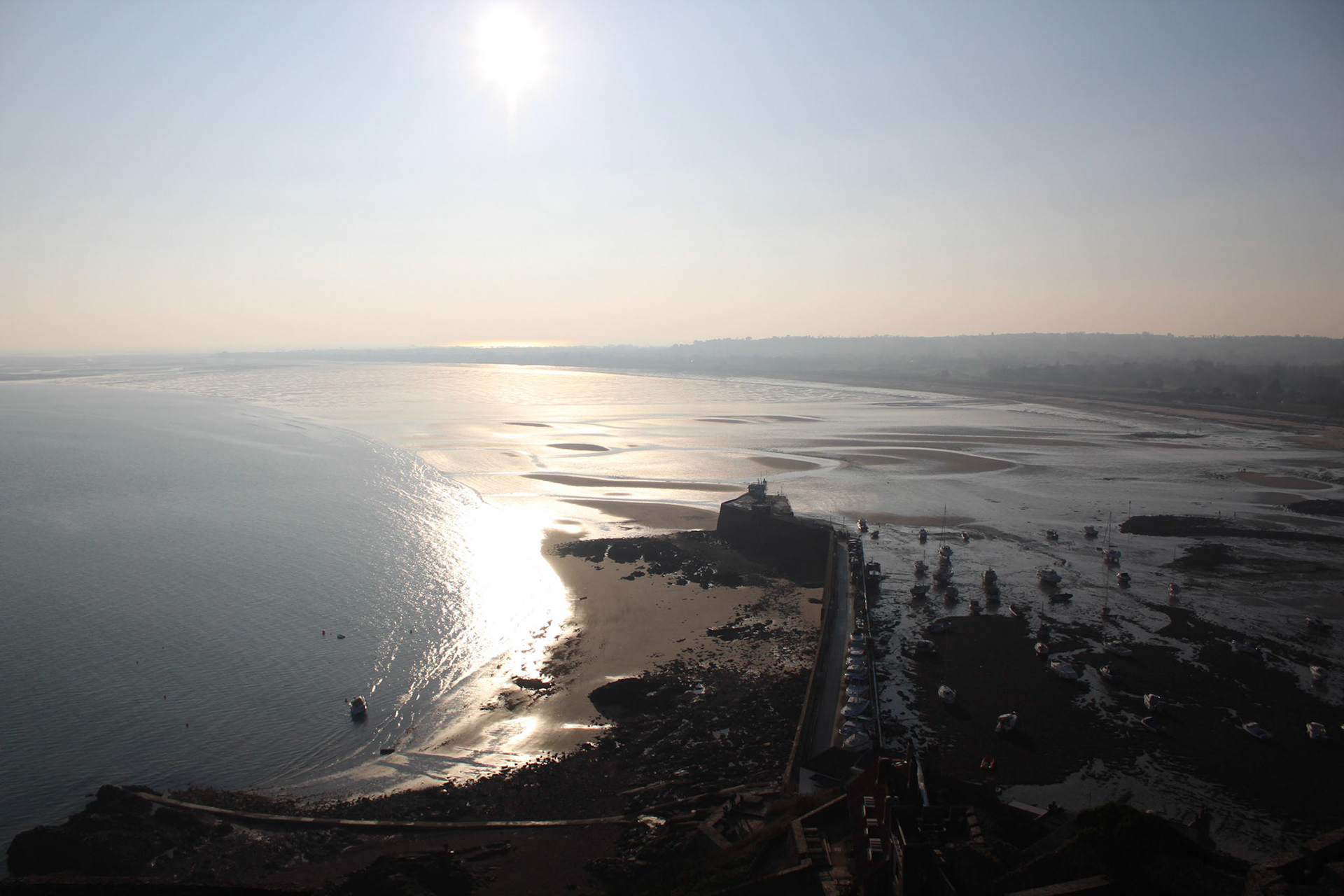 Grouville bay from the top of Mont Orgueil