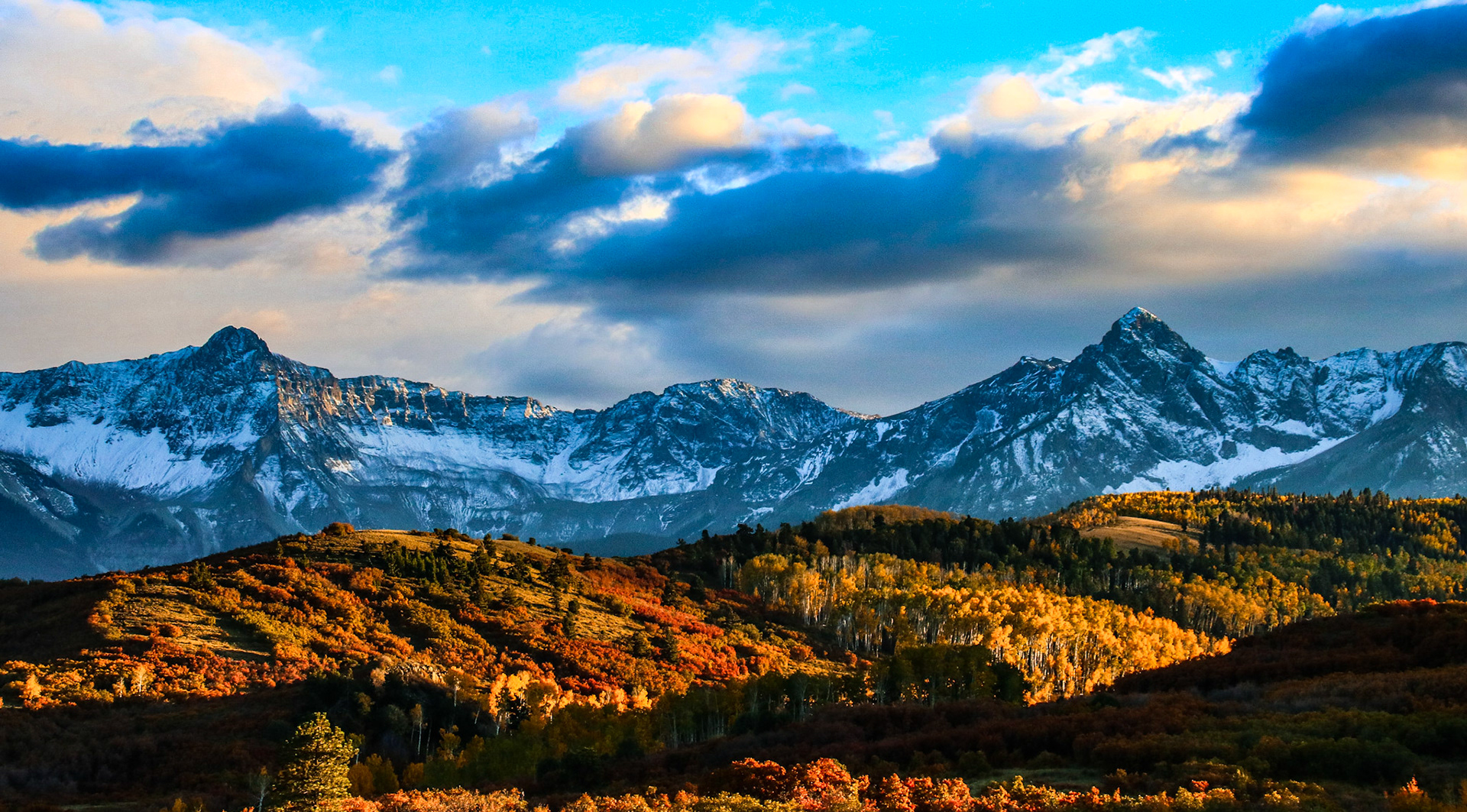 Scrub Oaks and Aspens on fire