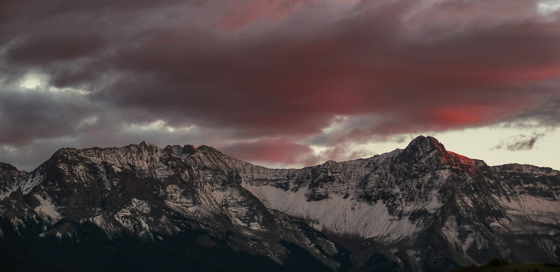 Dusk over the San Juans
