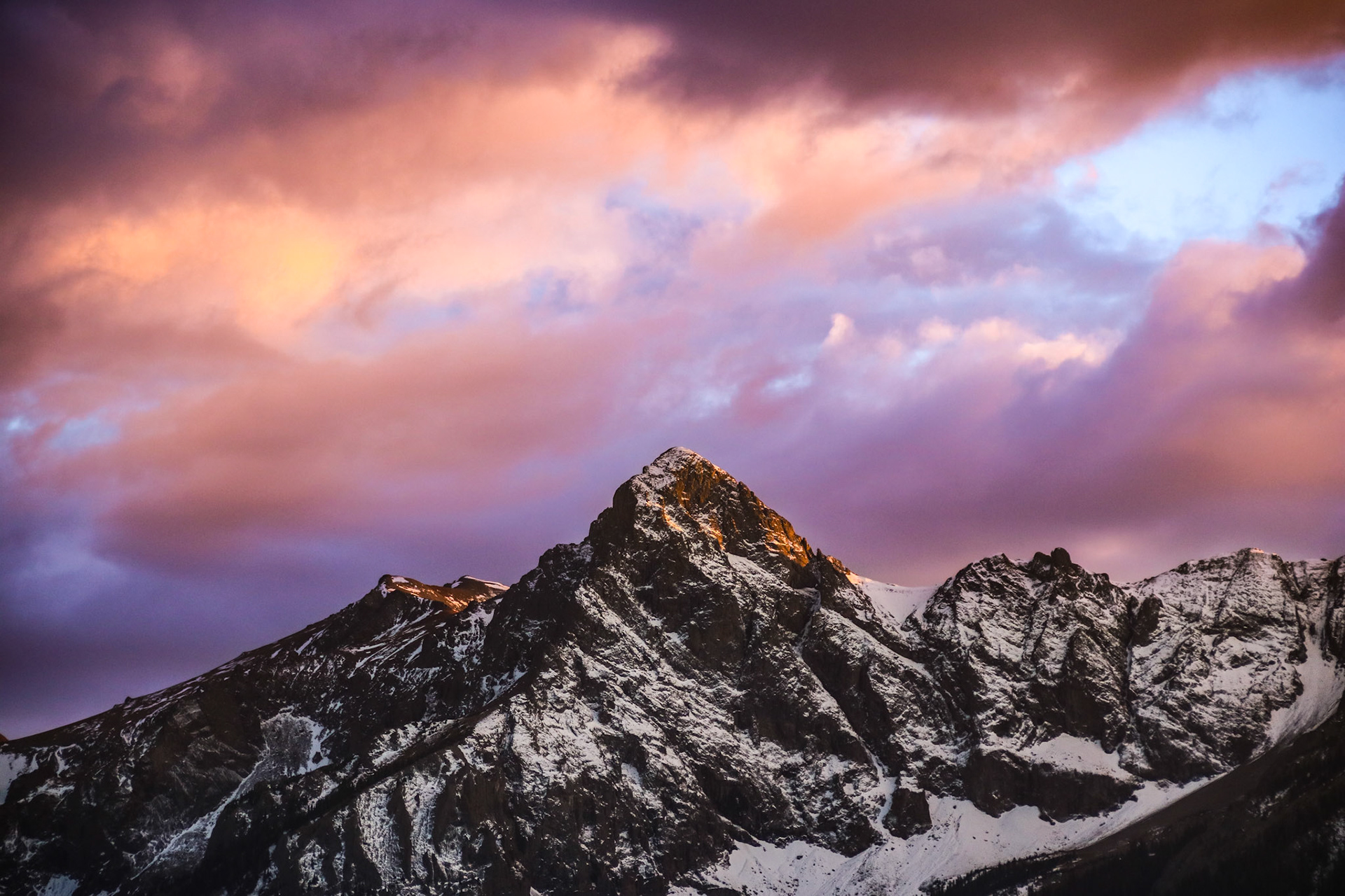 Dusk over Mears Peak