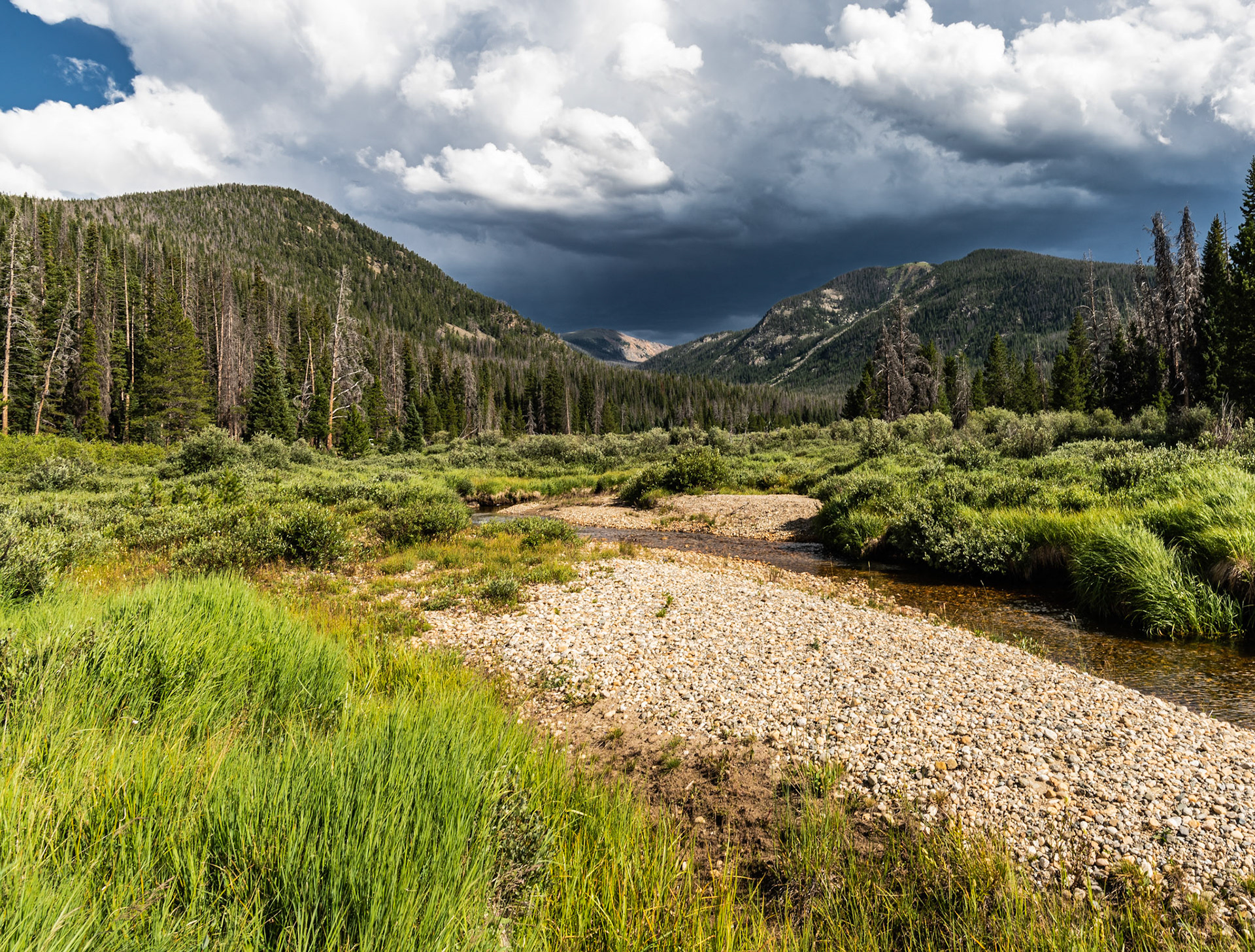Storm clearing over Baker Pass