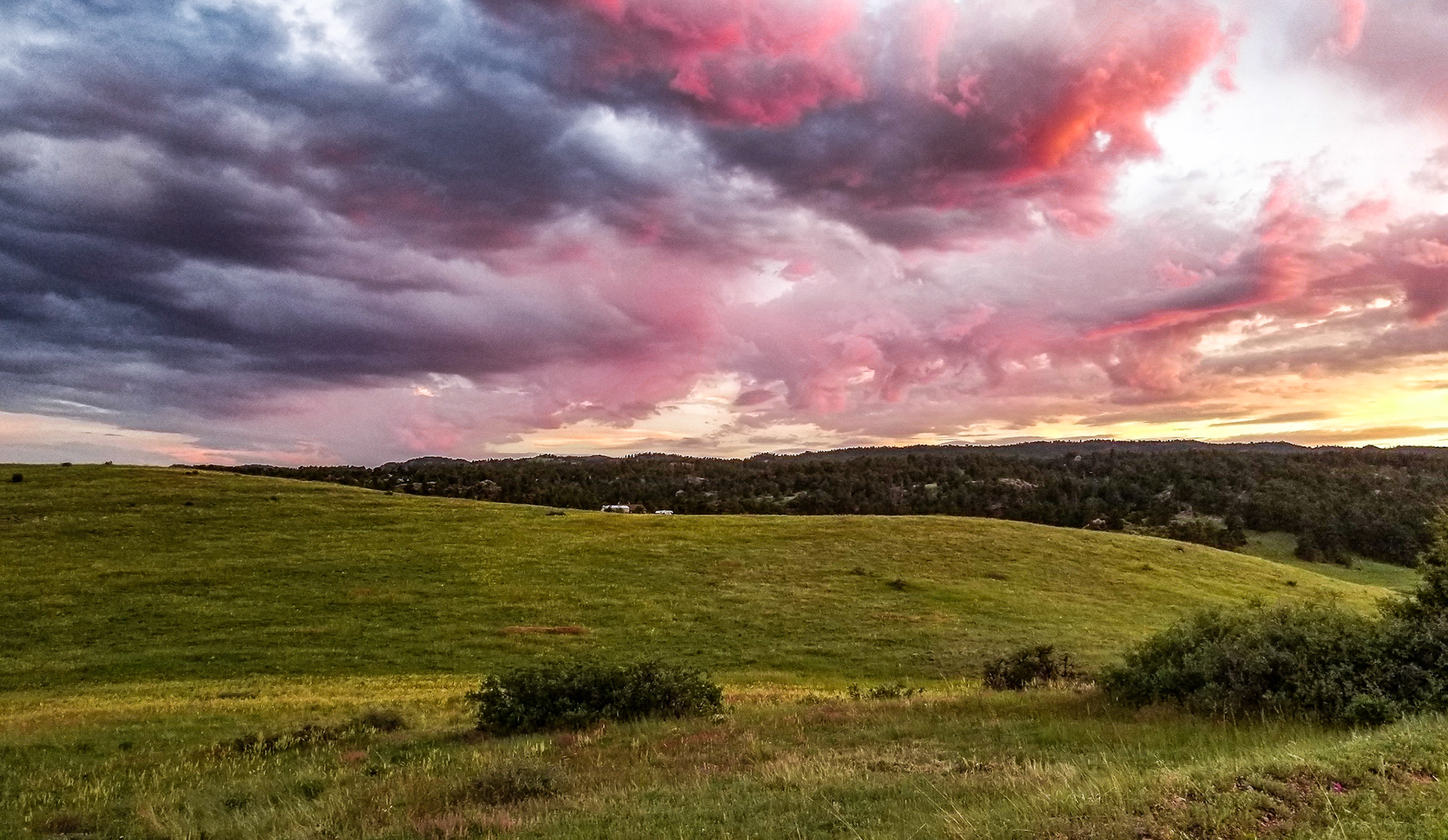 Storm clearing over Cherokee Park