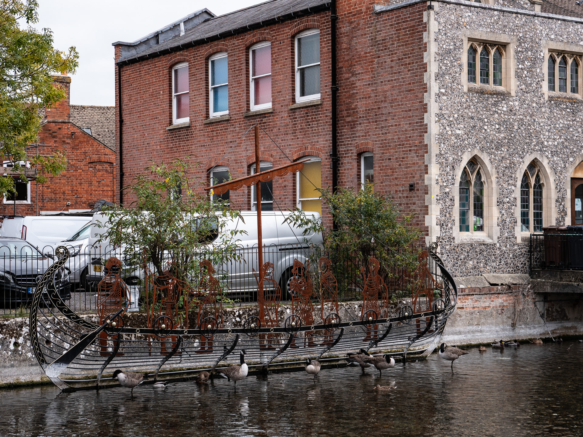 Viking longboat, Andover