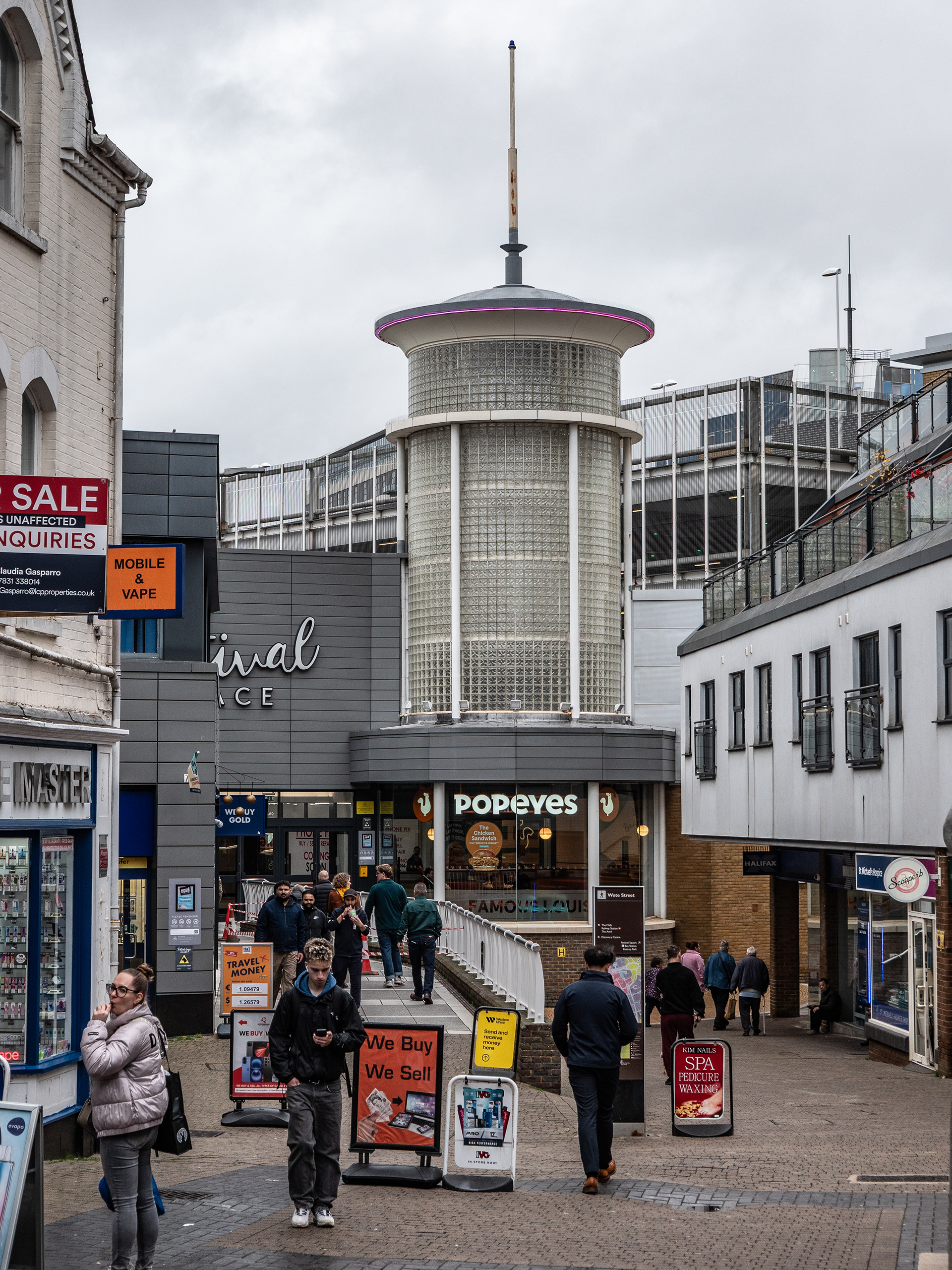 Looking towards Festival Place in Basingstoke