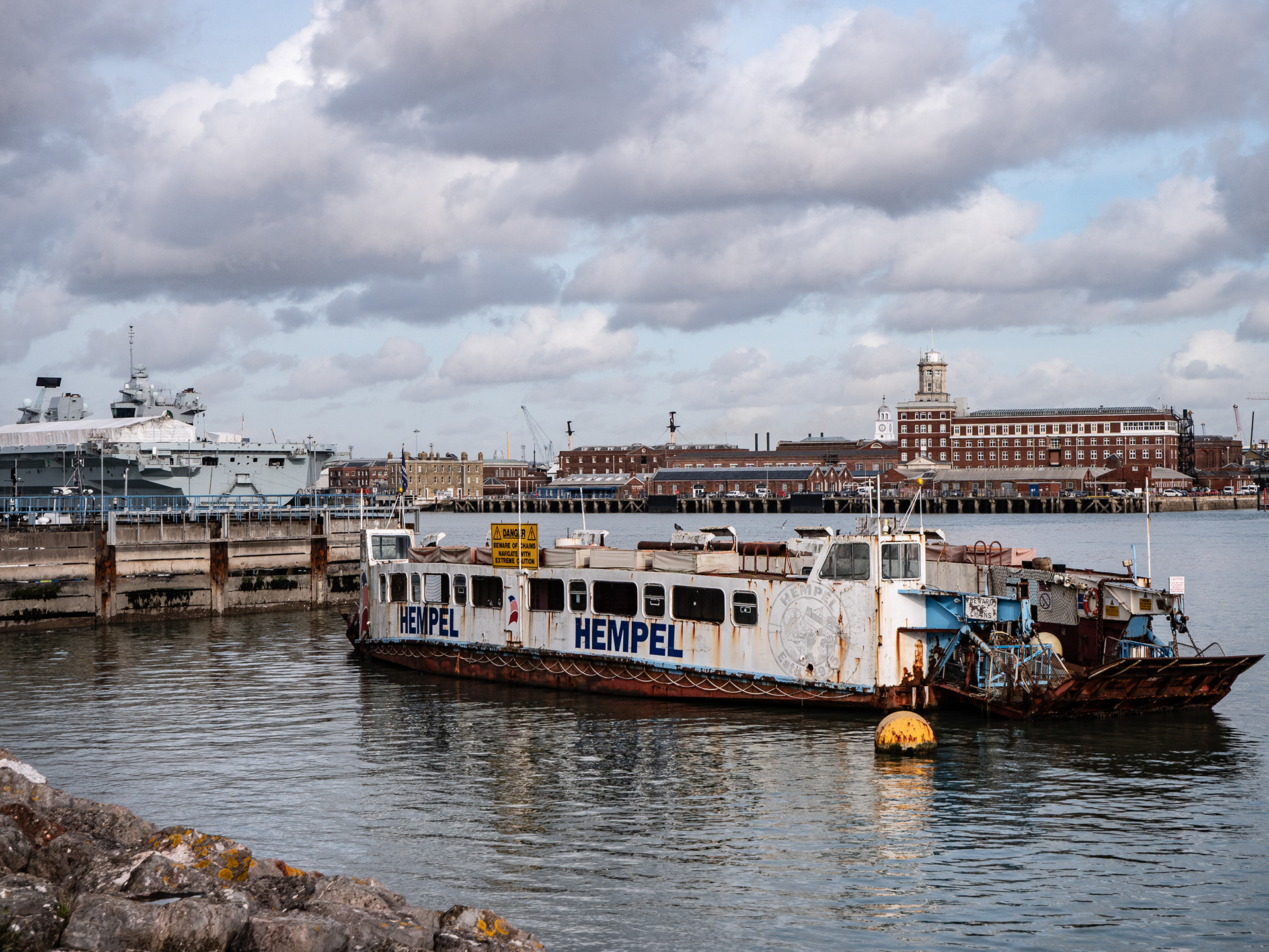 The shoreline at Gosport, towards Portsmouth