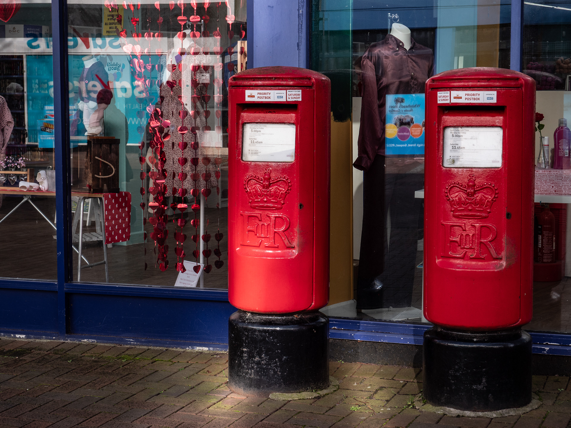 Two postboxes in Gosport