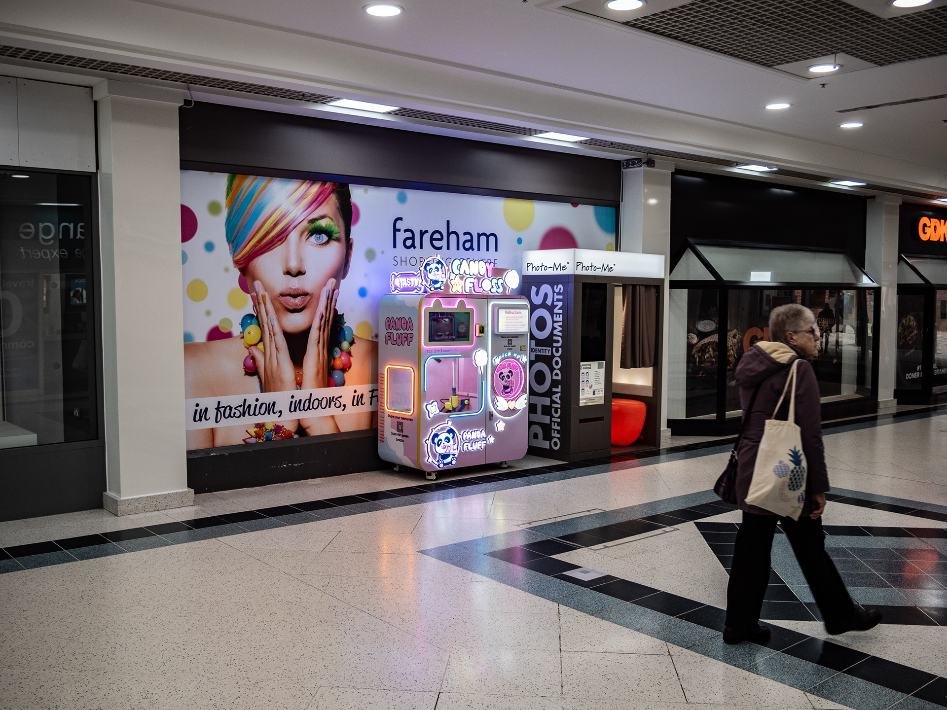 Photo Booth in Fareham Shopping Centre