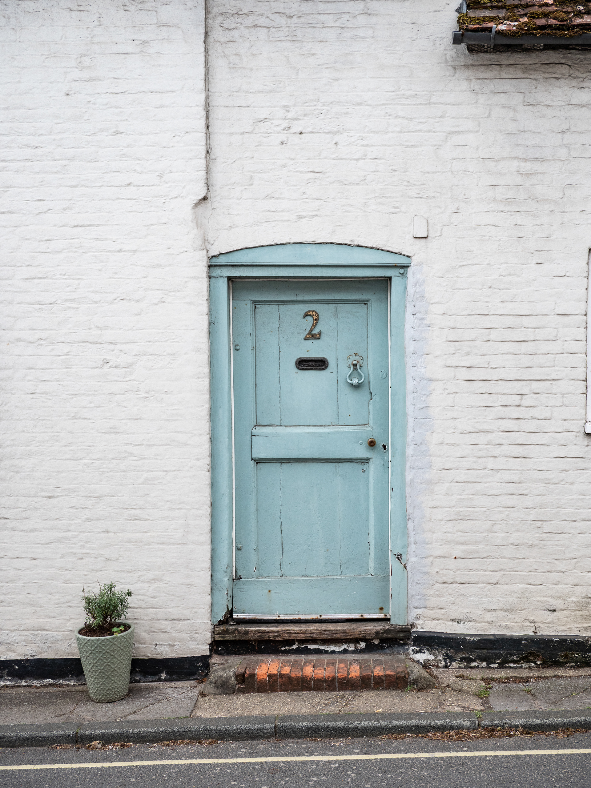 A blue door in Bishop's Waltham