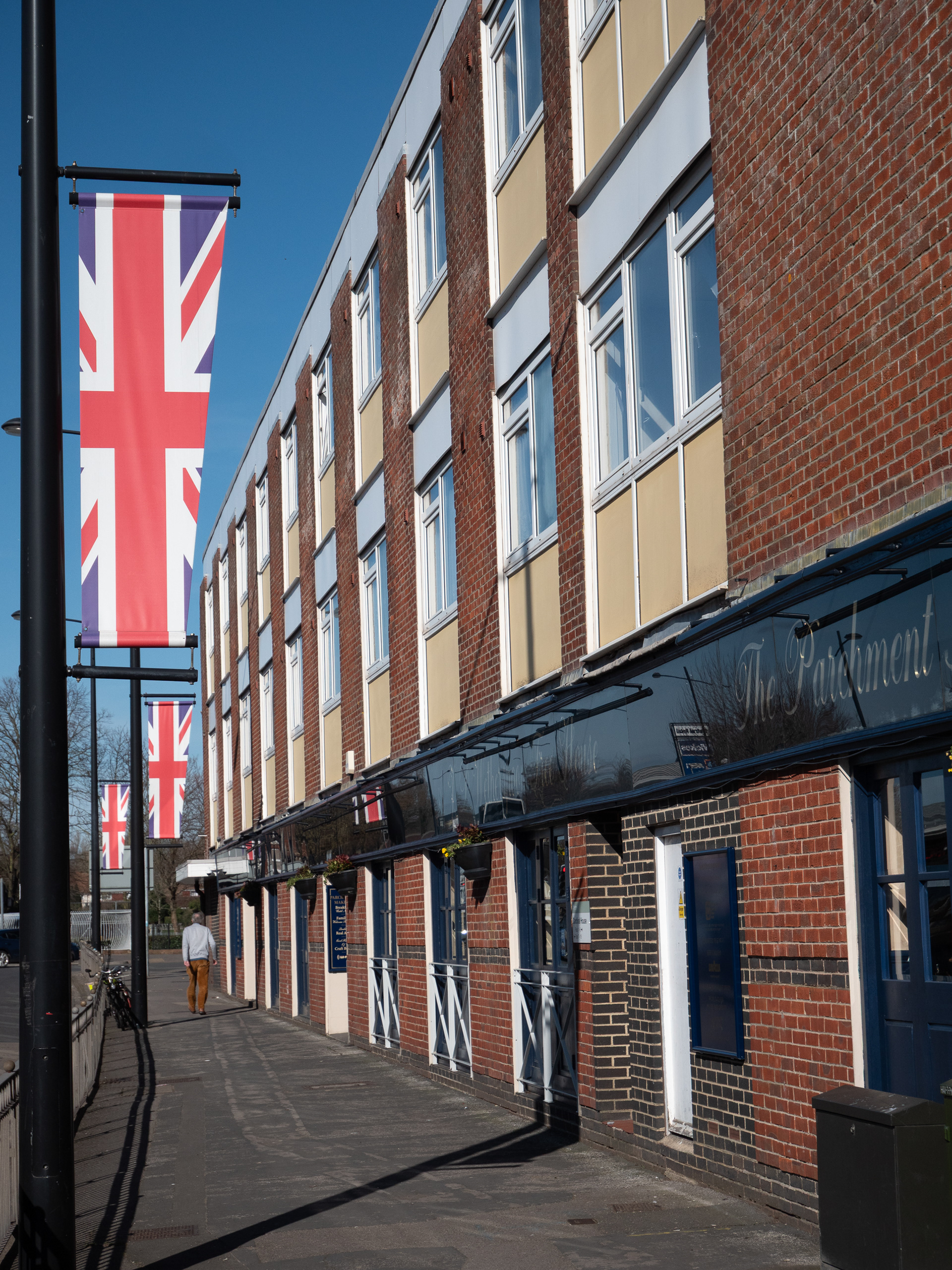 View down the street in Havant