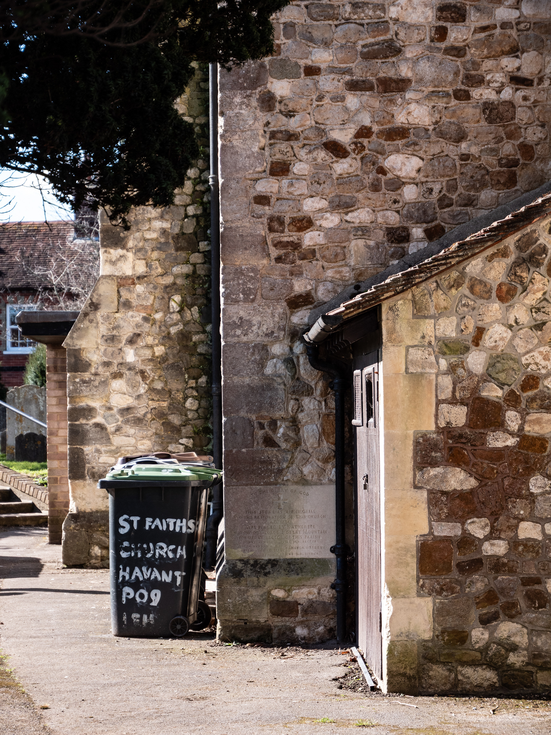 Bins at the Parish Church, Havant