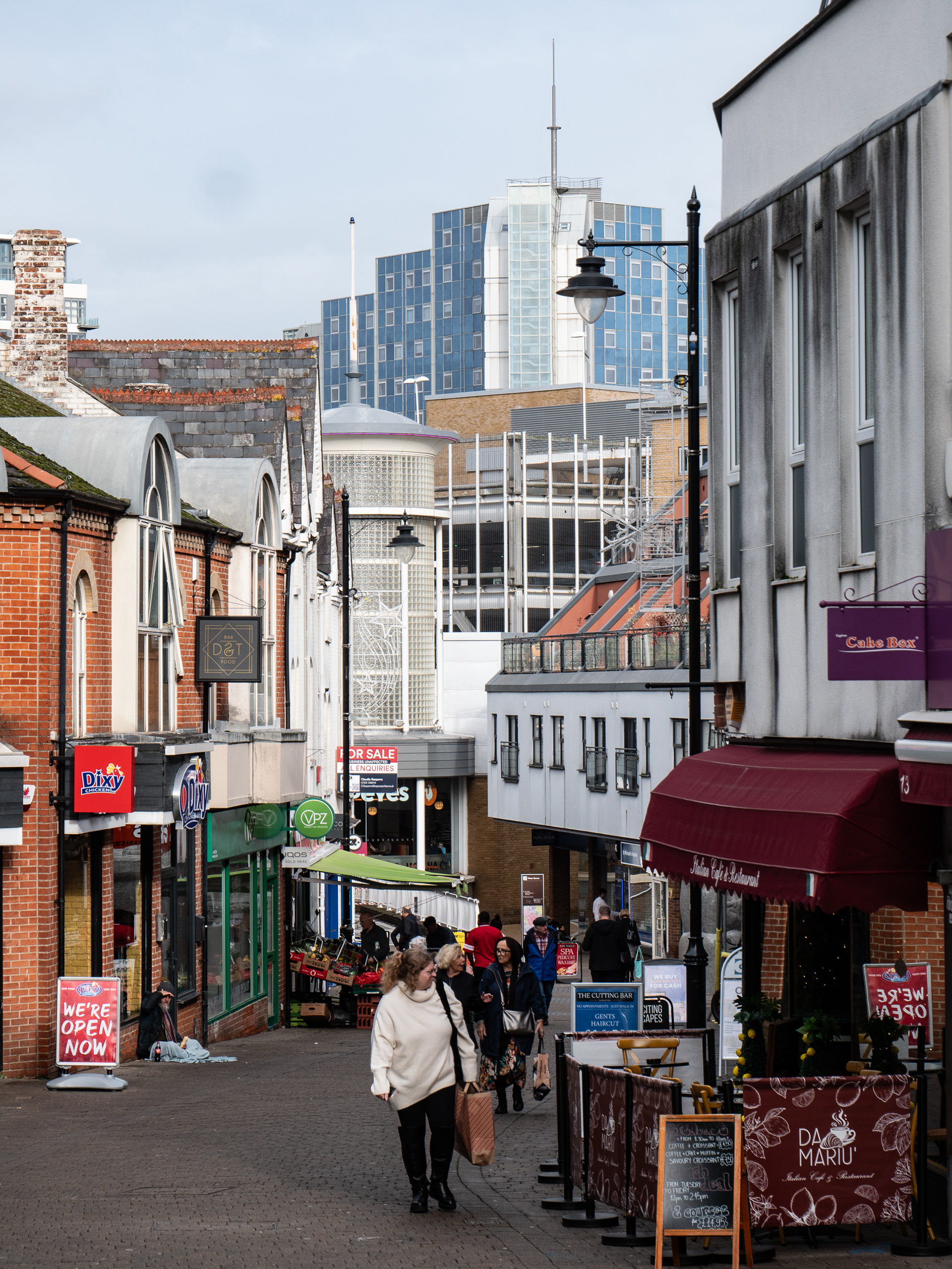 A view towards the large offices in Basingstoke