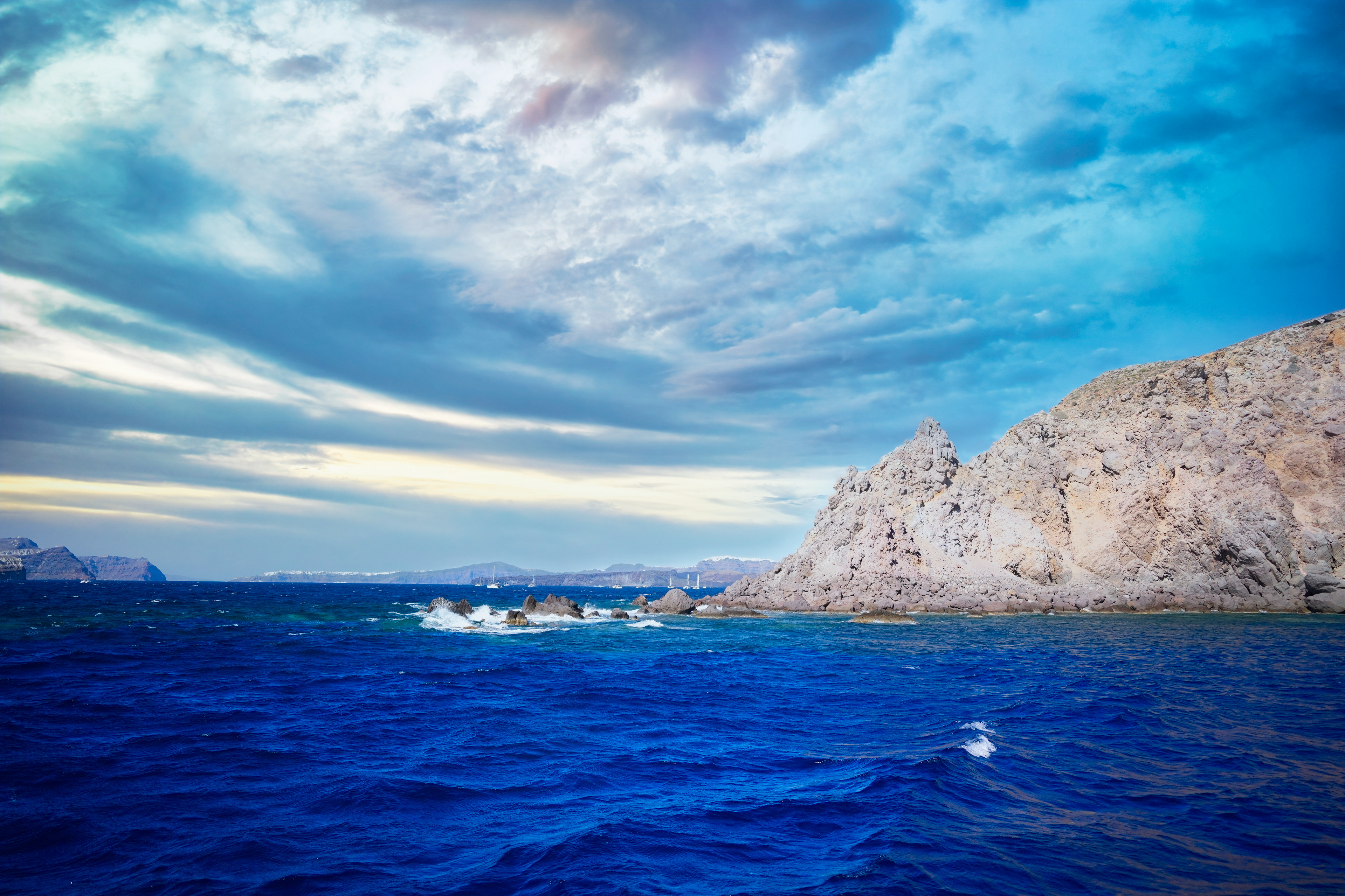  Skies of Santaroni Aegan Sea