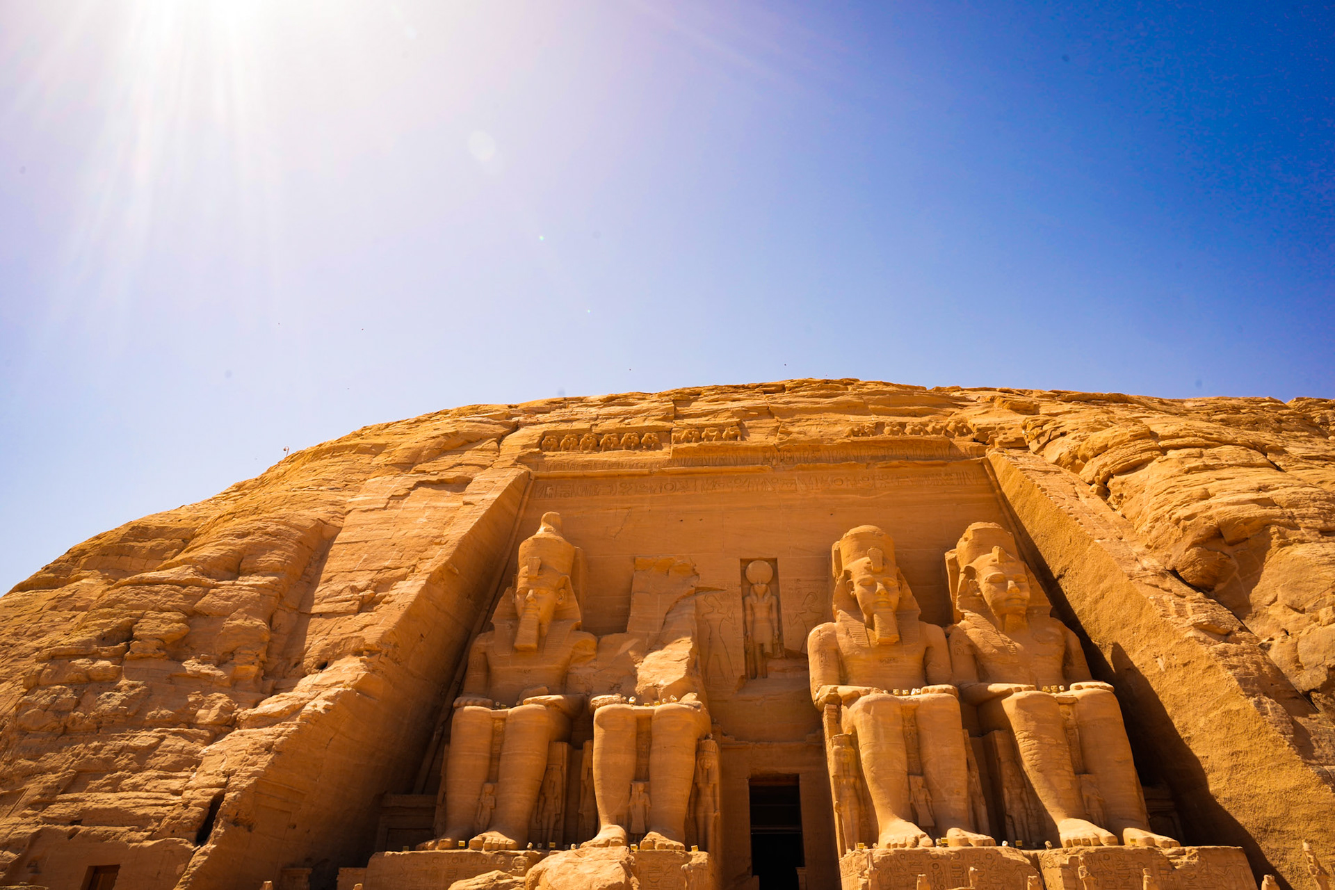 Amazing Temple at Abu Simbal , Aswan Egypt 