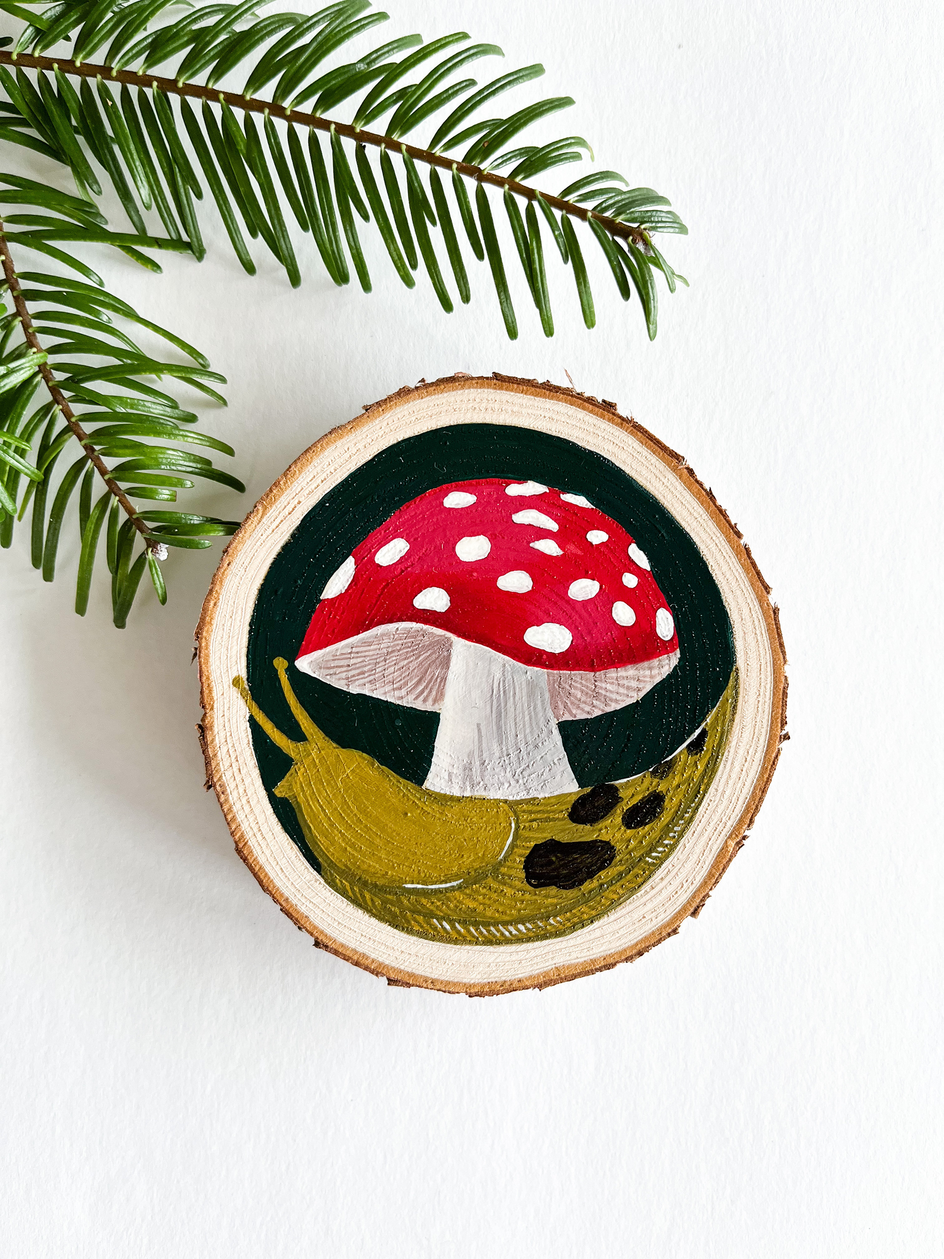 Slug and Mushroom