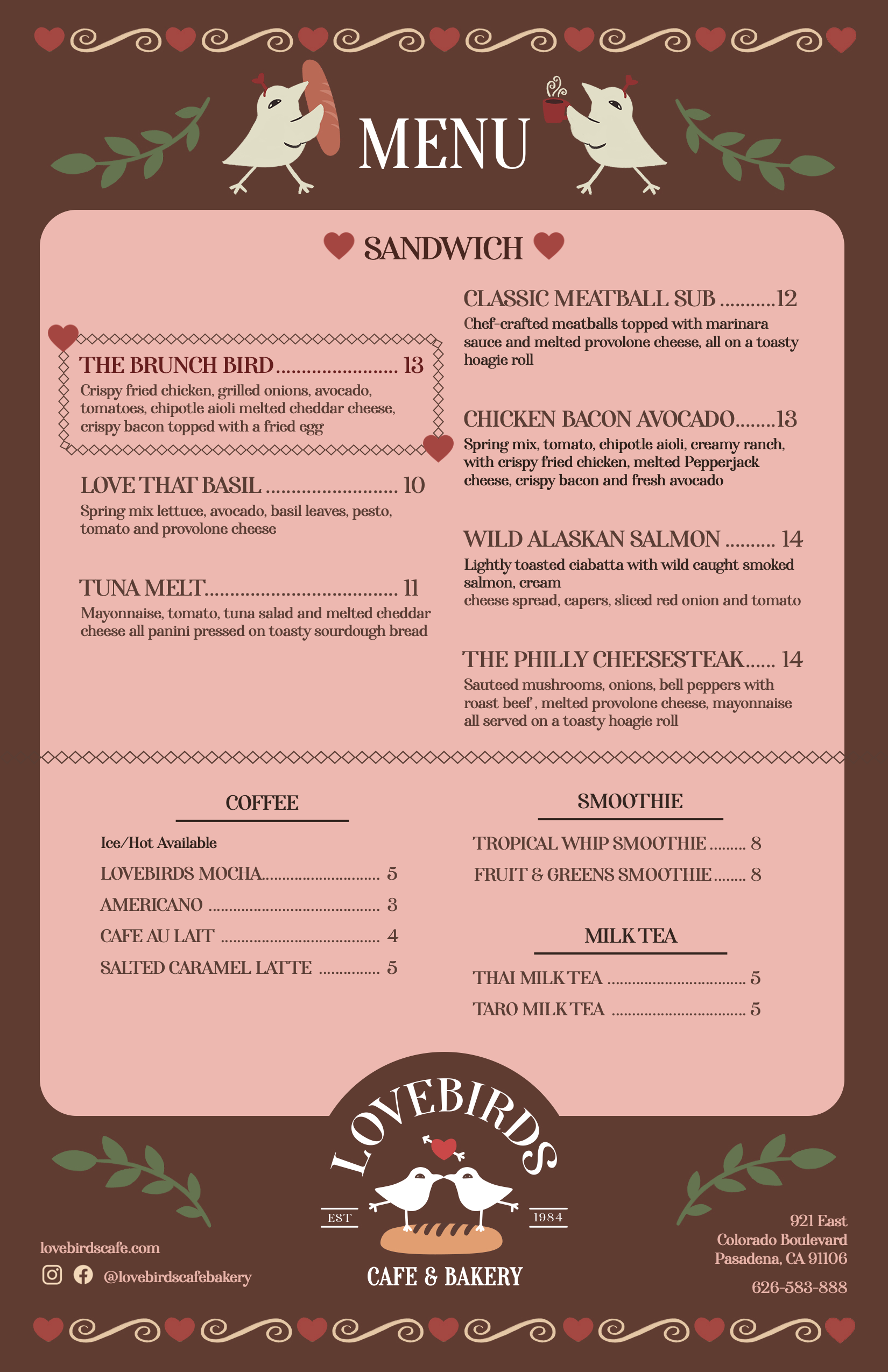 Mockup Menu Design (Front)