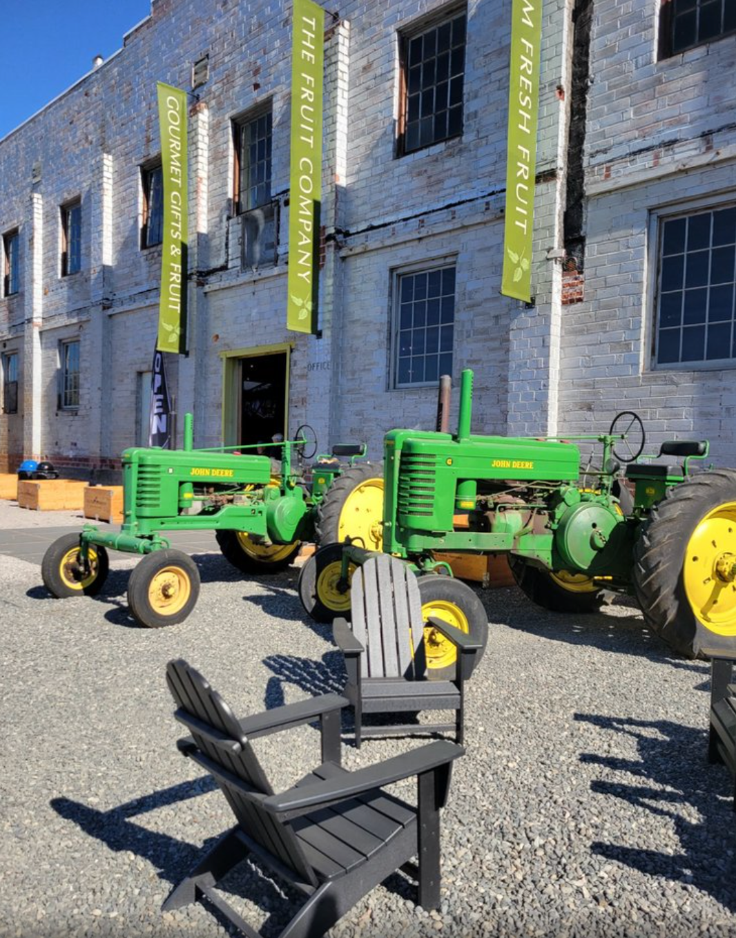Incorporating the client's amazing tractor collection