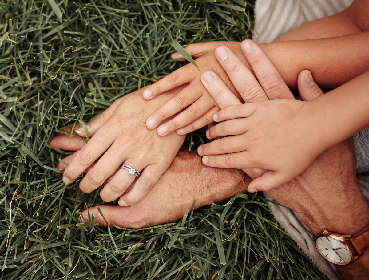 family hands photo