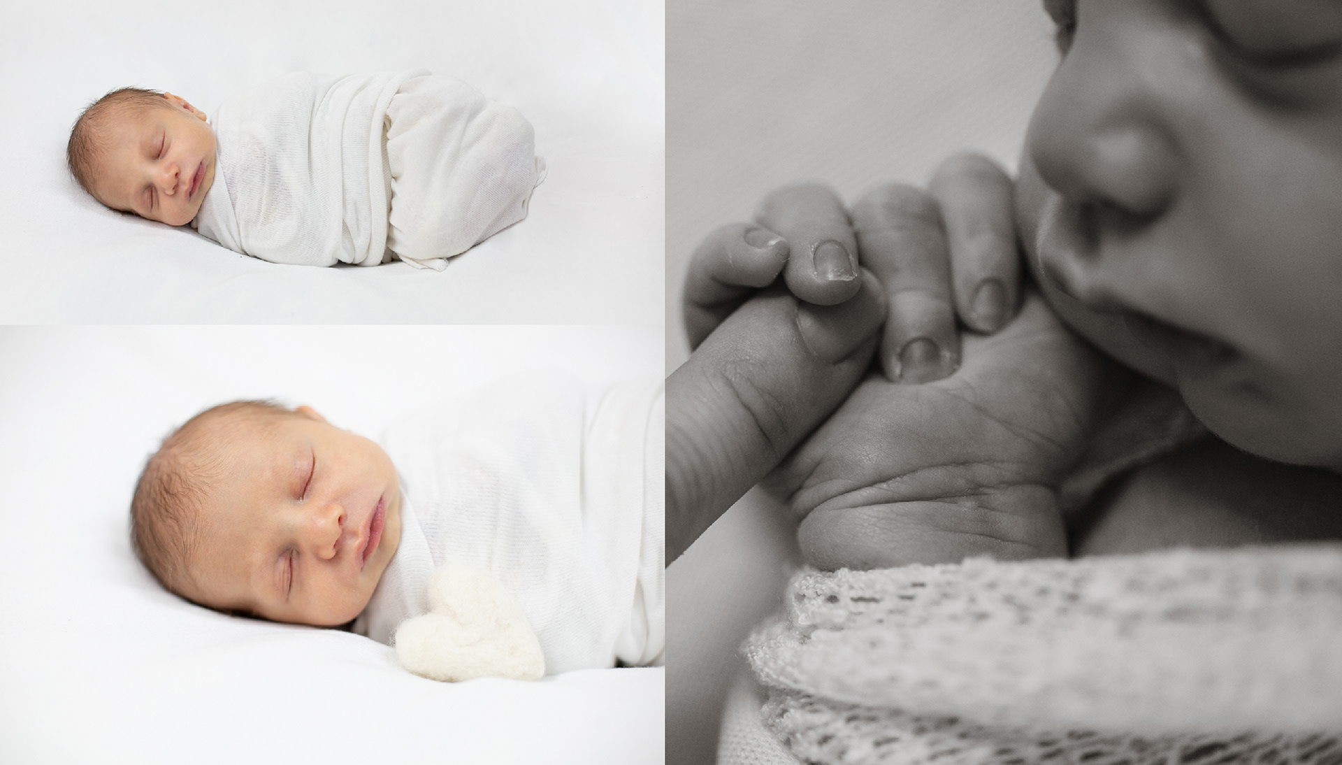 newborn baby swaddled