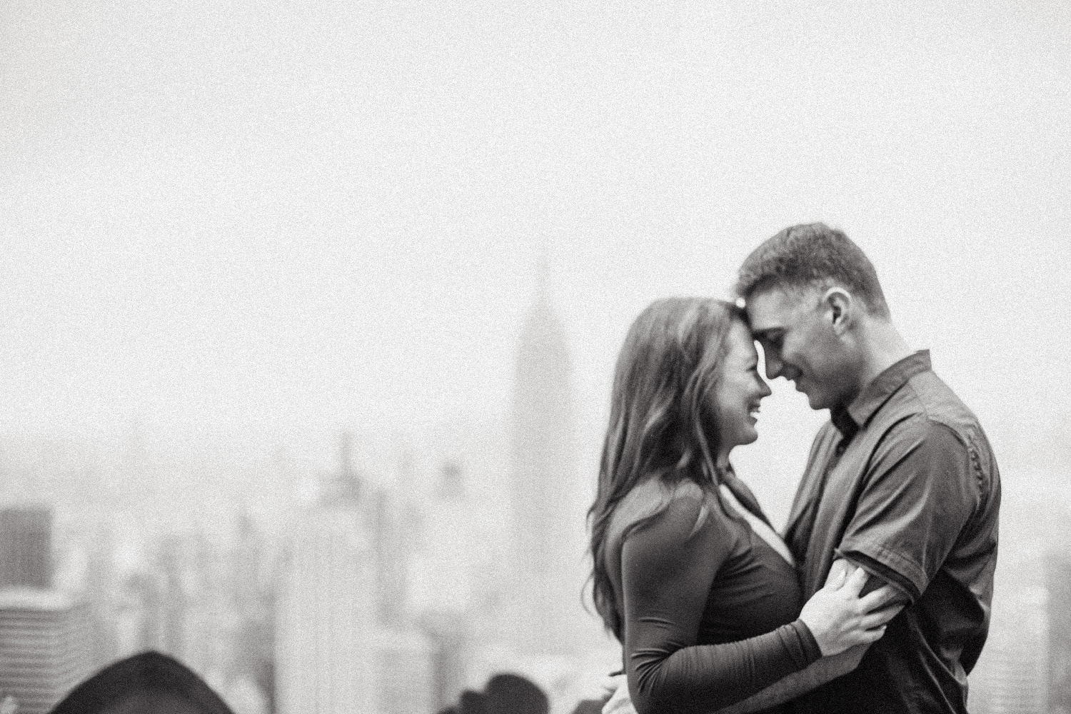 black and white couple photo