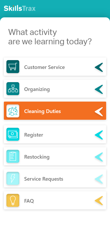 Alternative View of Learning Menu