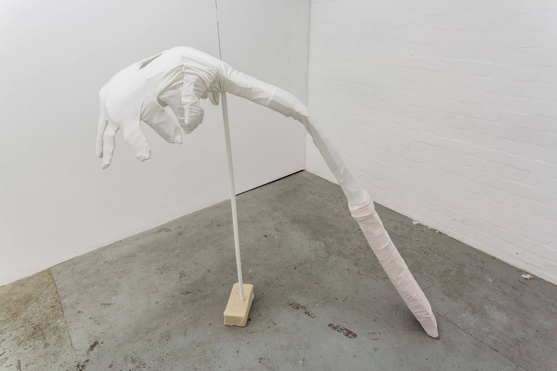 Pasta Strainer collaborative work with Sarah Poulgrain, cardboard and fabric. [Photo-Christo Crocker]