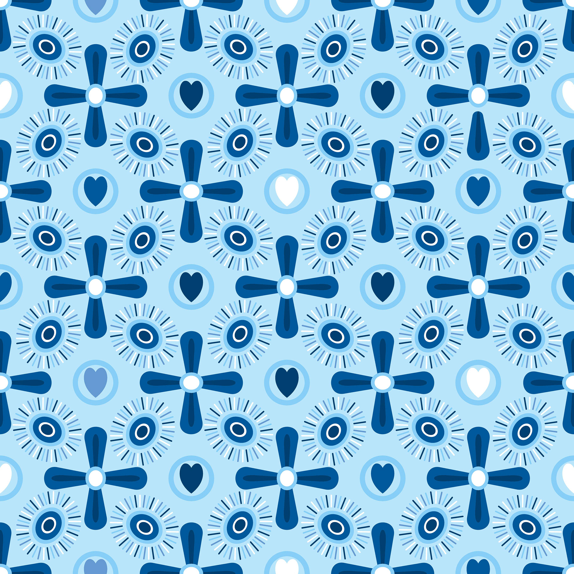 70s Inspired Flowers and Suns